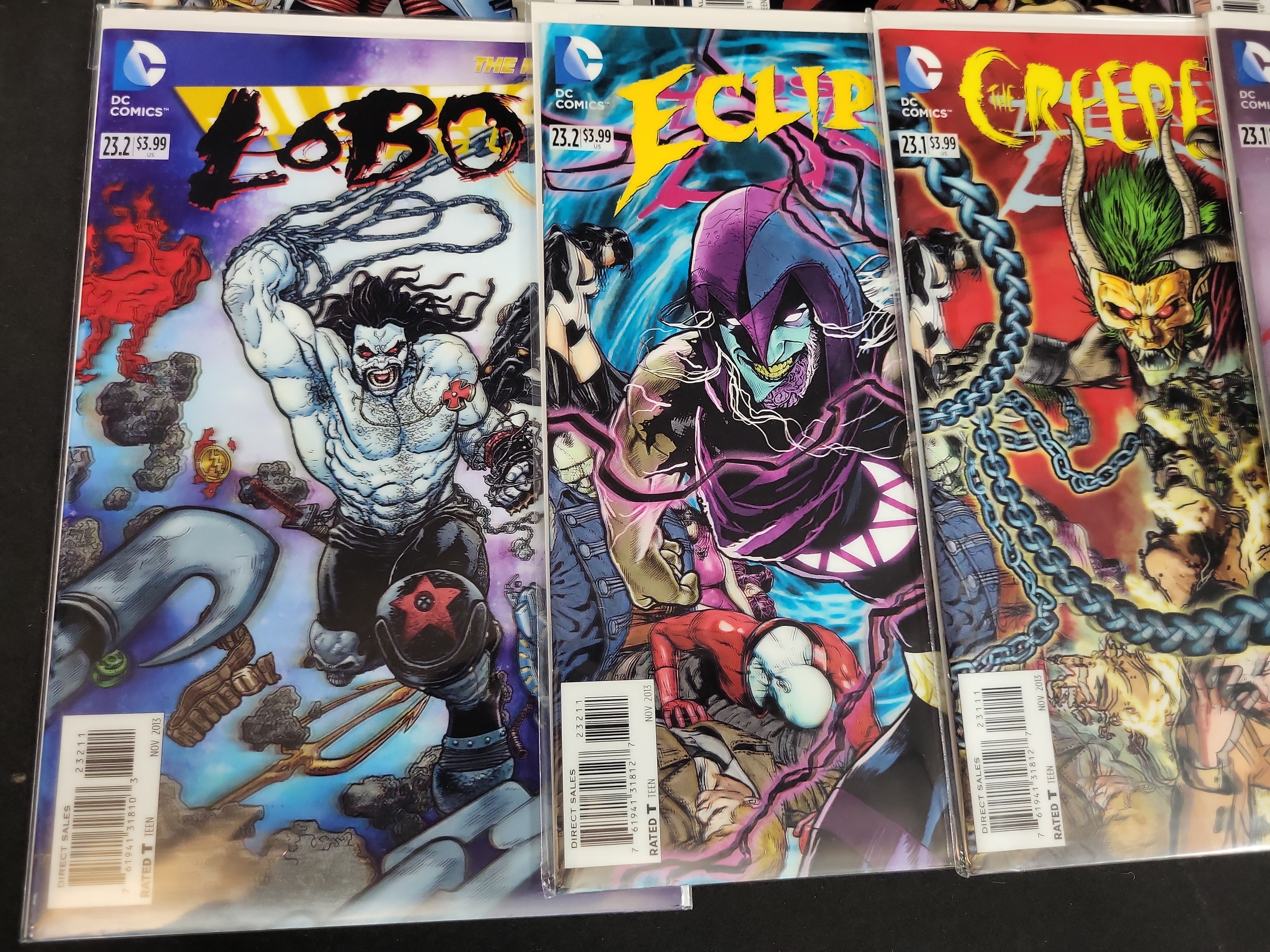 I03796 | A Collection of DC Comics The New 52 Villains Month 3D Lenticular Motion Covers