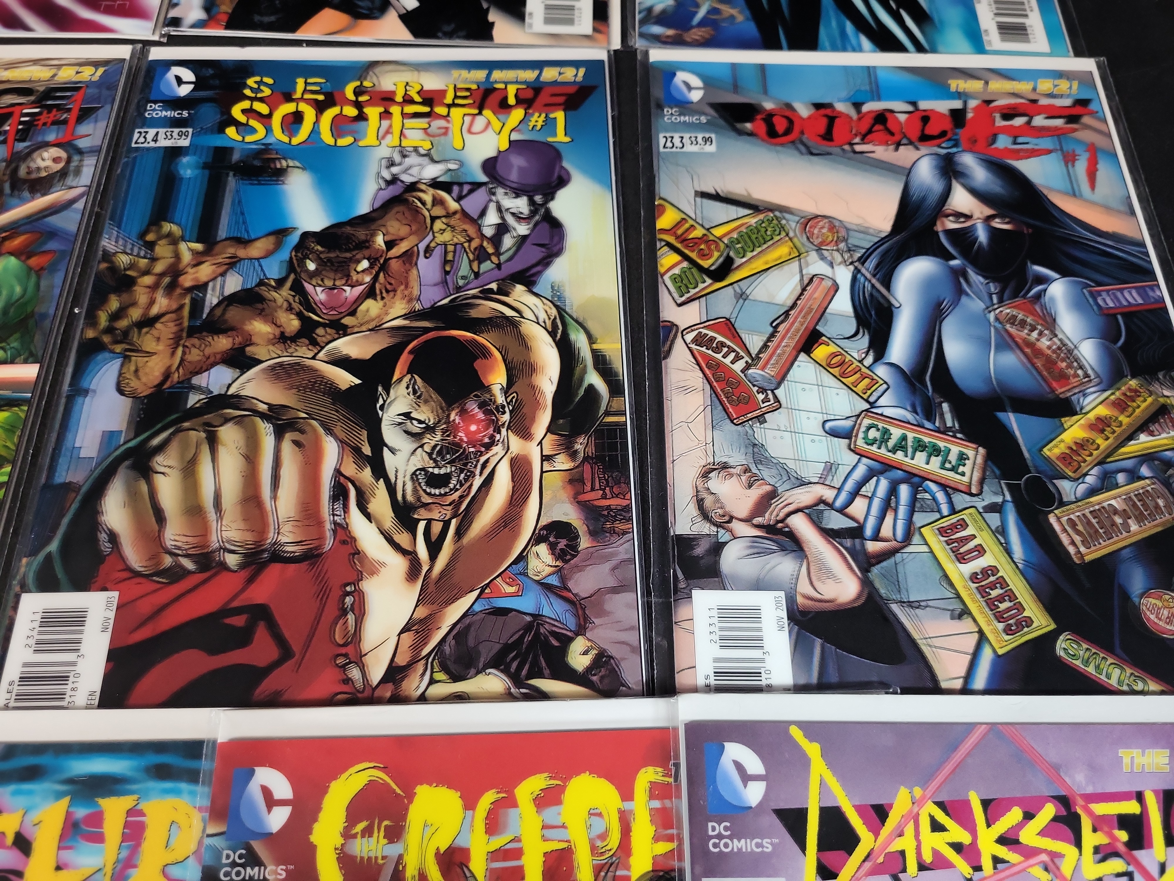 I03796 | A Collection of DC Comics The New 52 Villains Month 3D Lenticular Motion Covers
