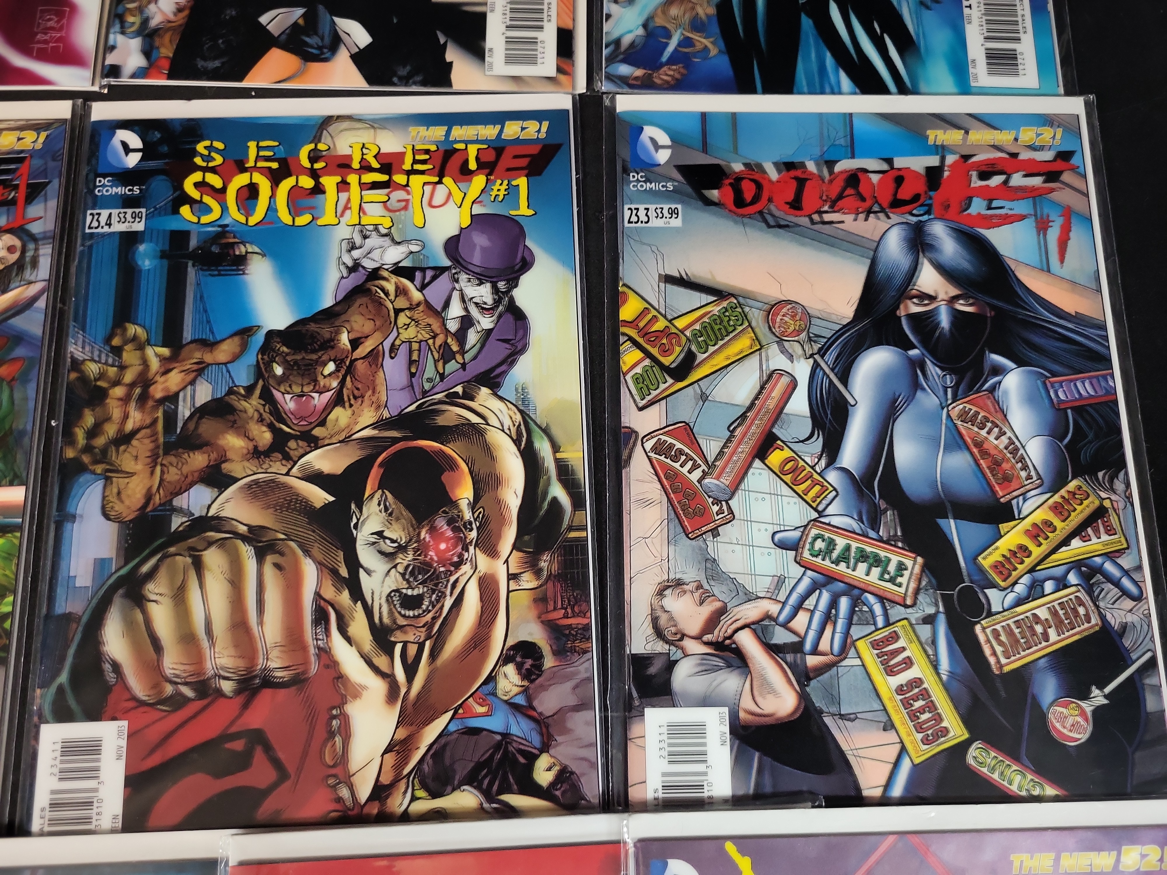 I03796 | A Collection of DC Comics The New 52 Villains Month 3D Lenticular Motion Covers
