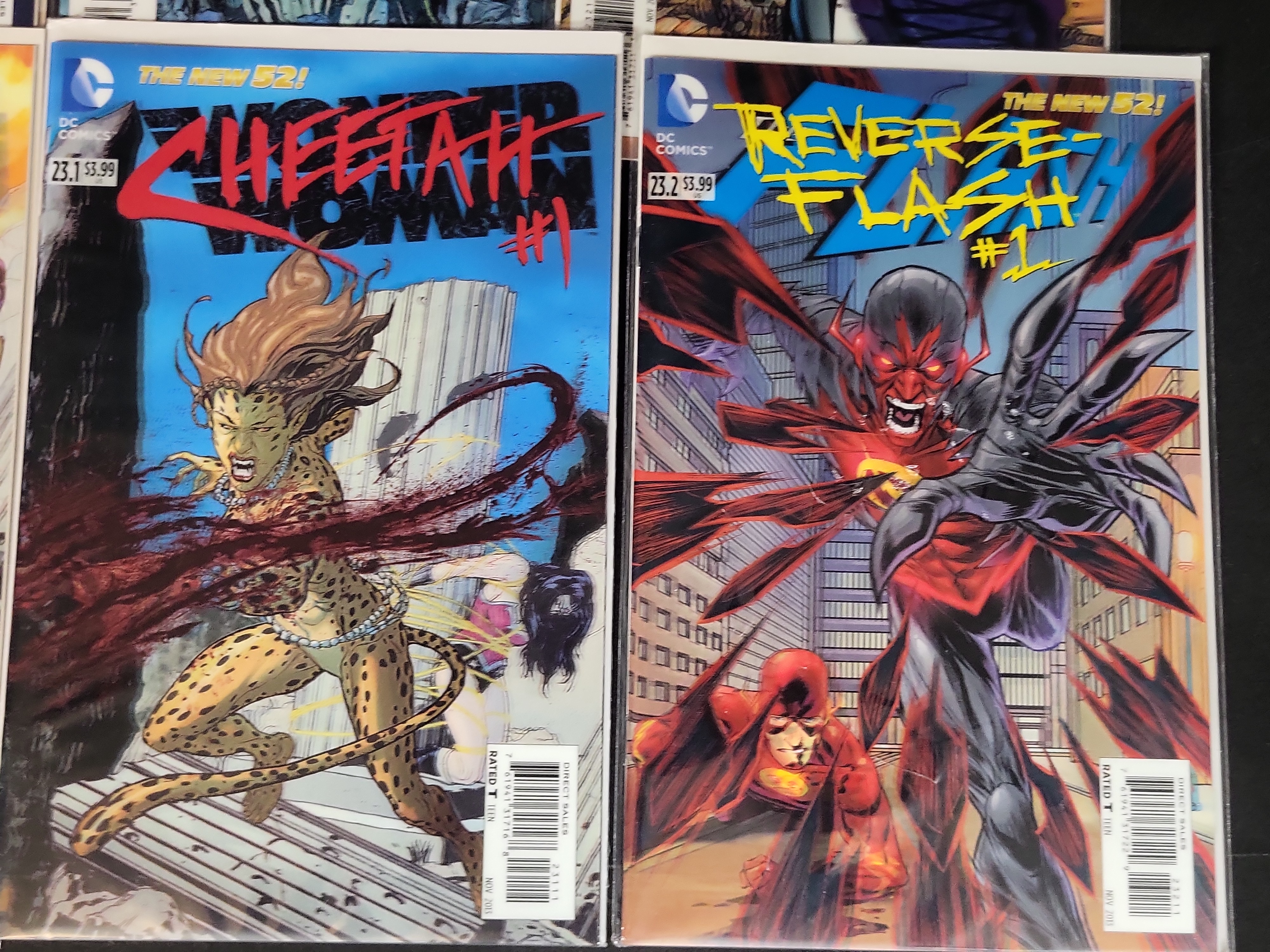 I03798 | A Collection of DC Comics The New 52! Villains Month 3D Cover Variant Comic Books