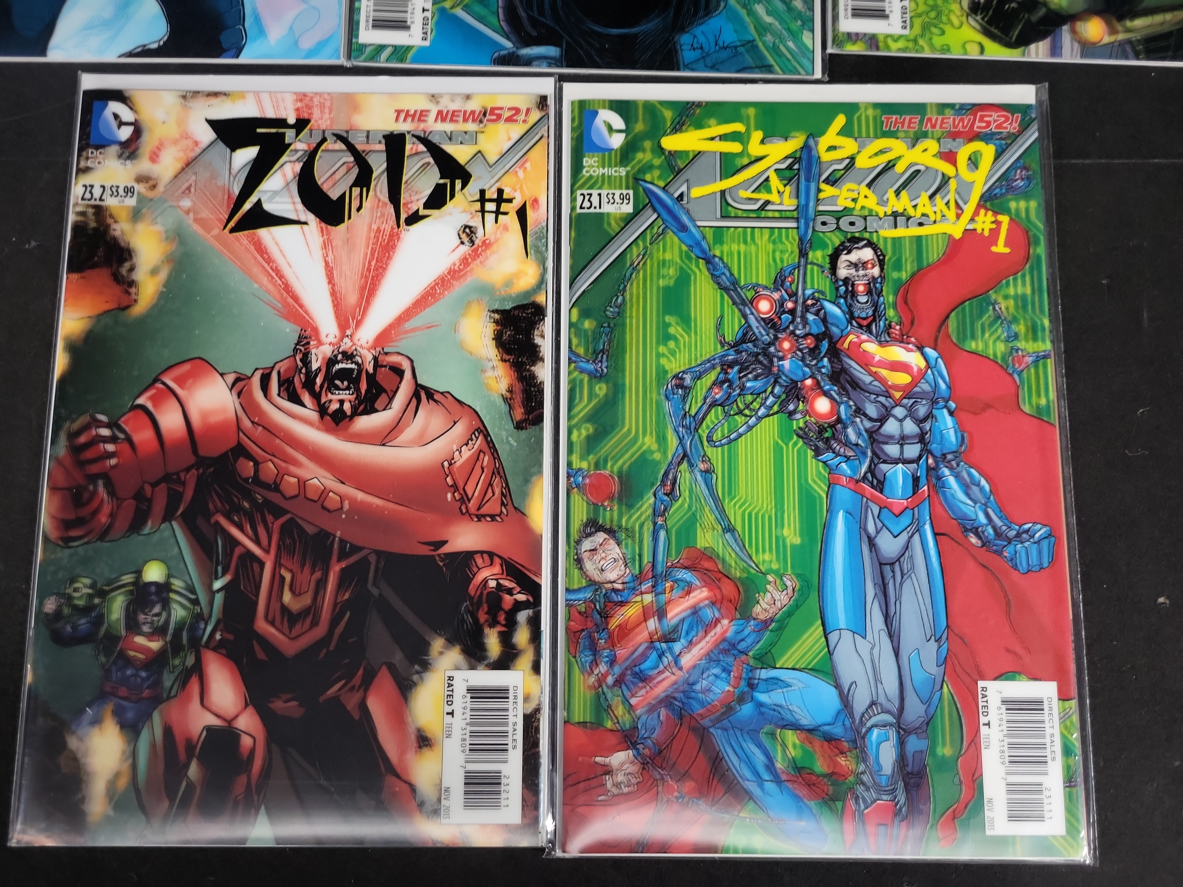I03799 | A Collection of DC Comics The New 52 Superman and Action Comics Villains Month 3D Lenticular Cover Issues