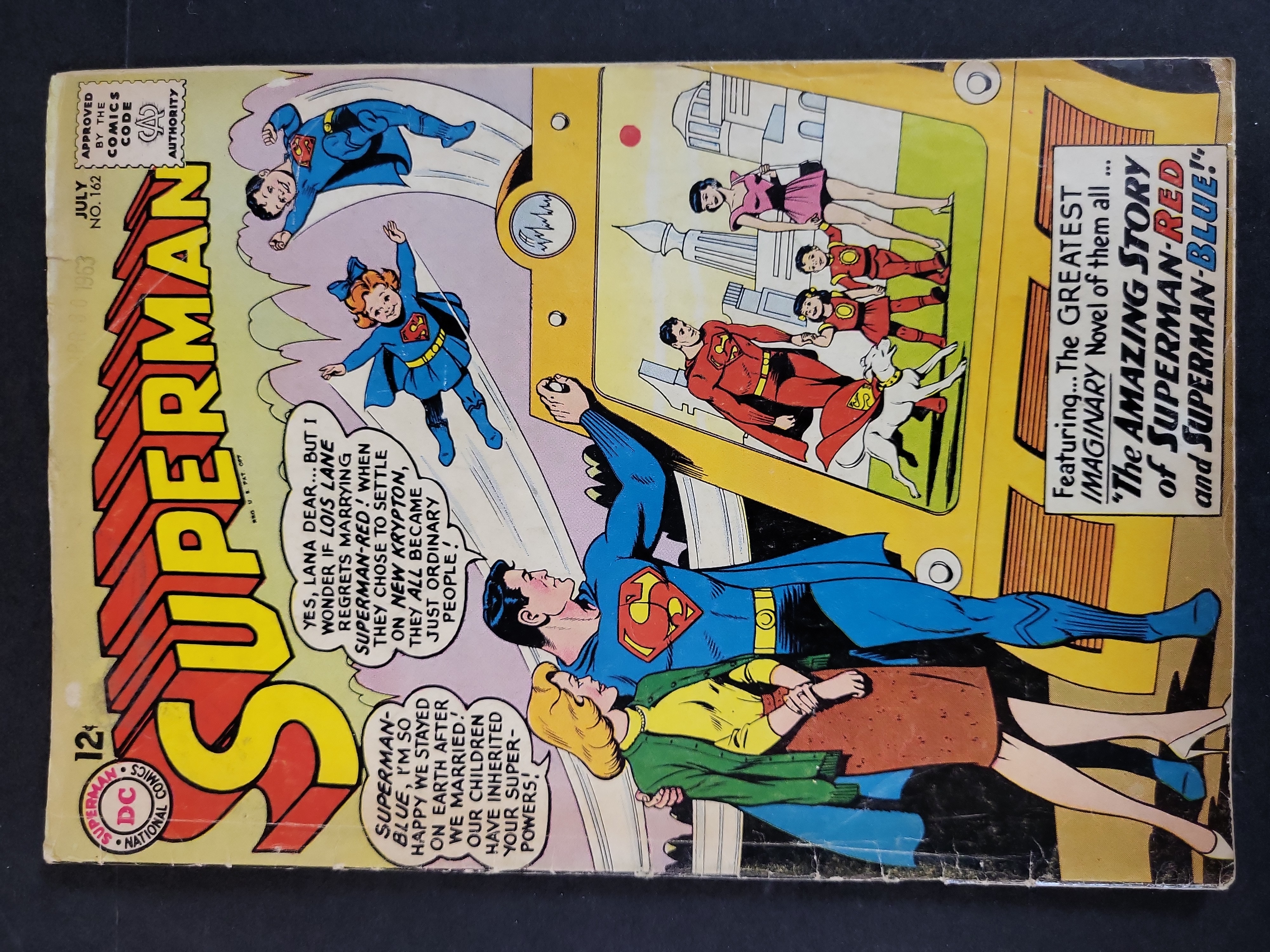 I03915 | Superman #162 July 1963 DC Comics Silver Age 1st Superman-Red and Superman-Blue