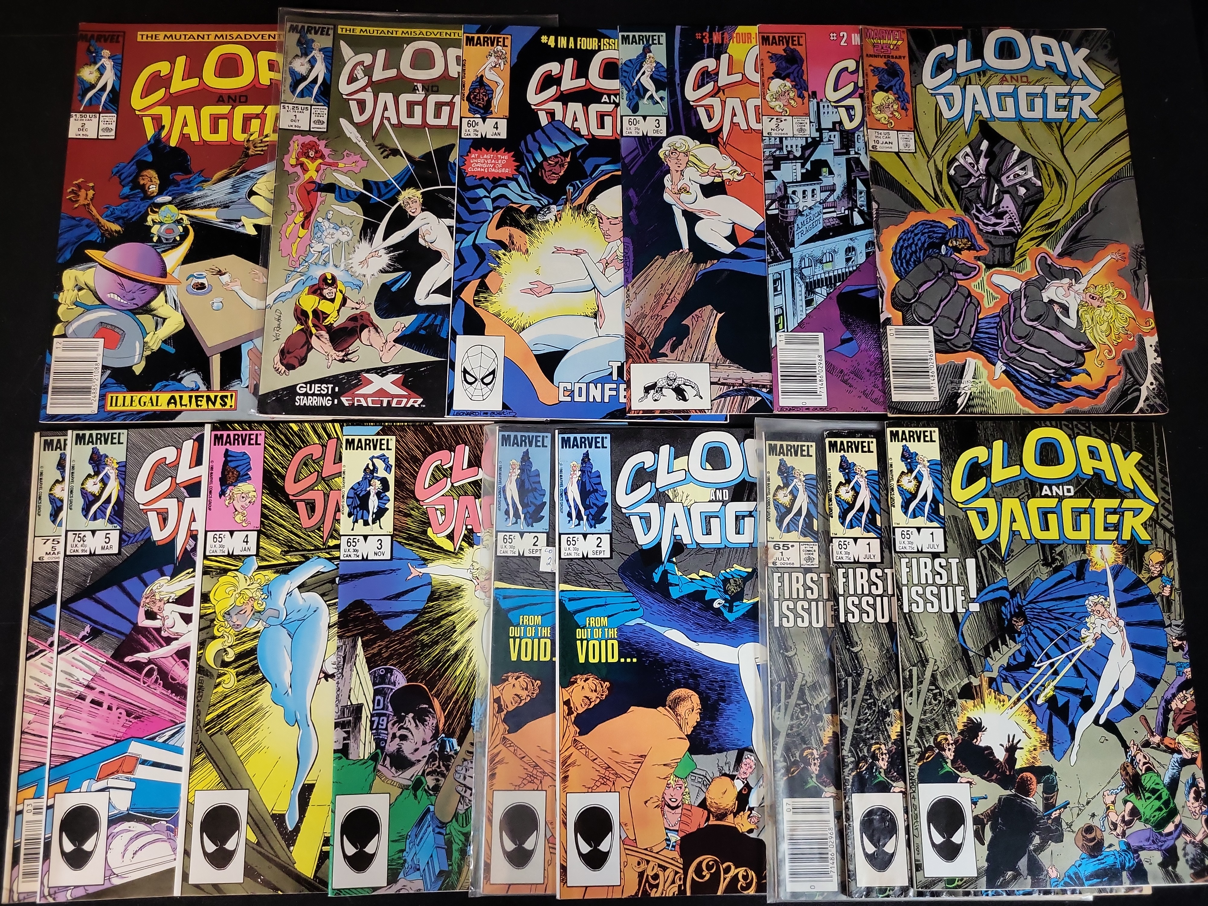 I03675 | Marvel Comics Cloak and Dagger Collection of 15 Issues (1983-1988)