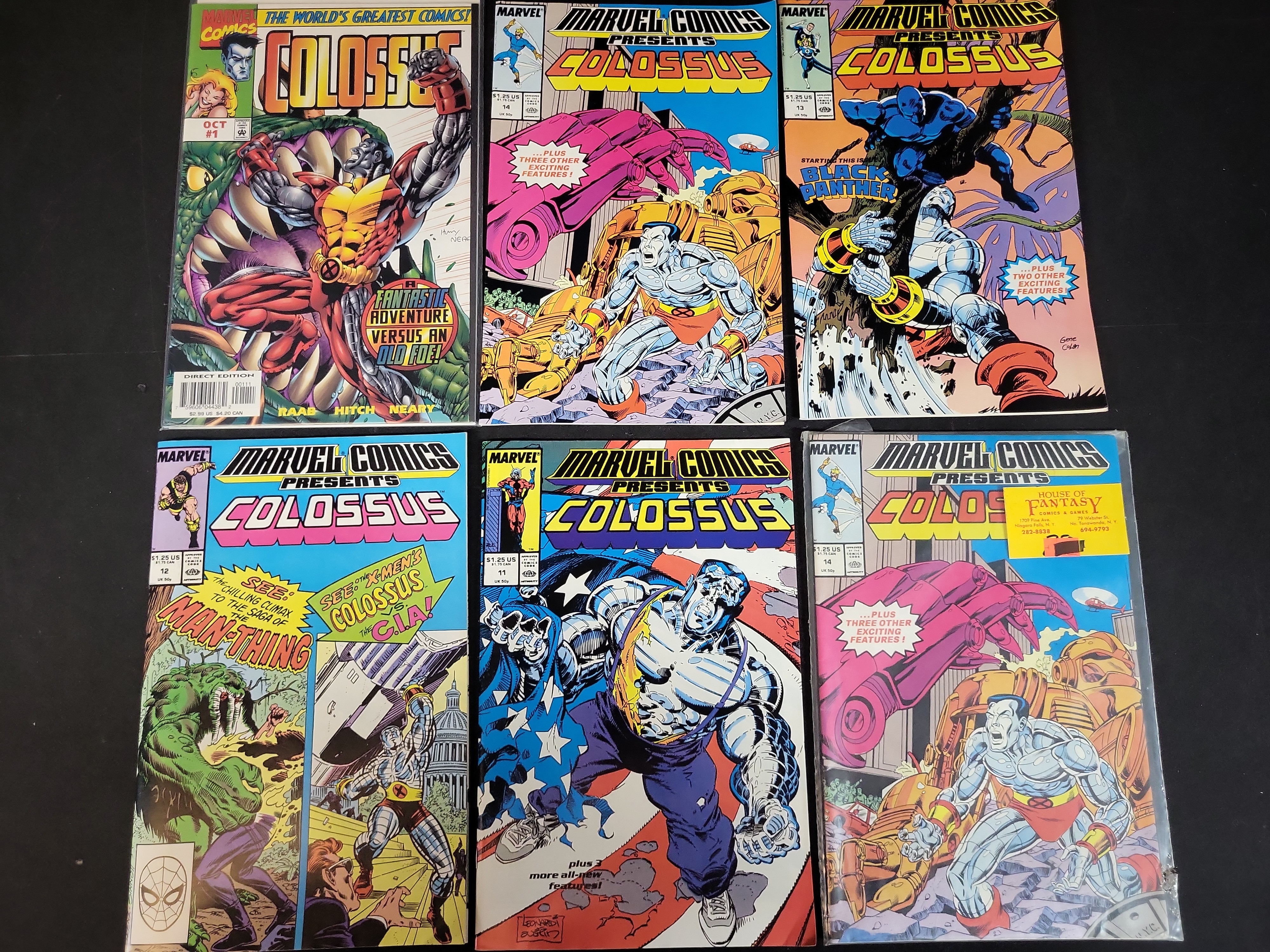 I03678 | A Collection of Marvel Comics Presents and Colossus X-Men Comic Books
