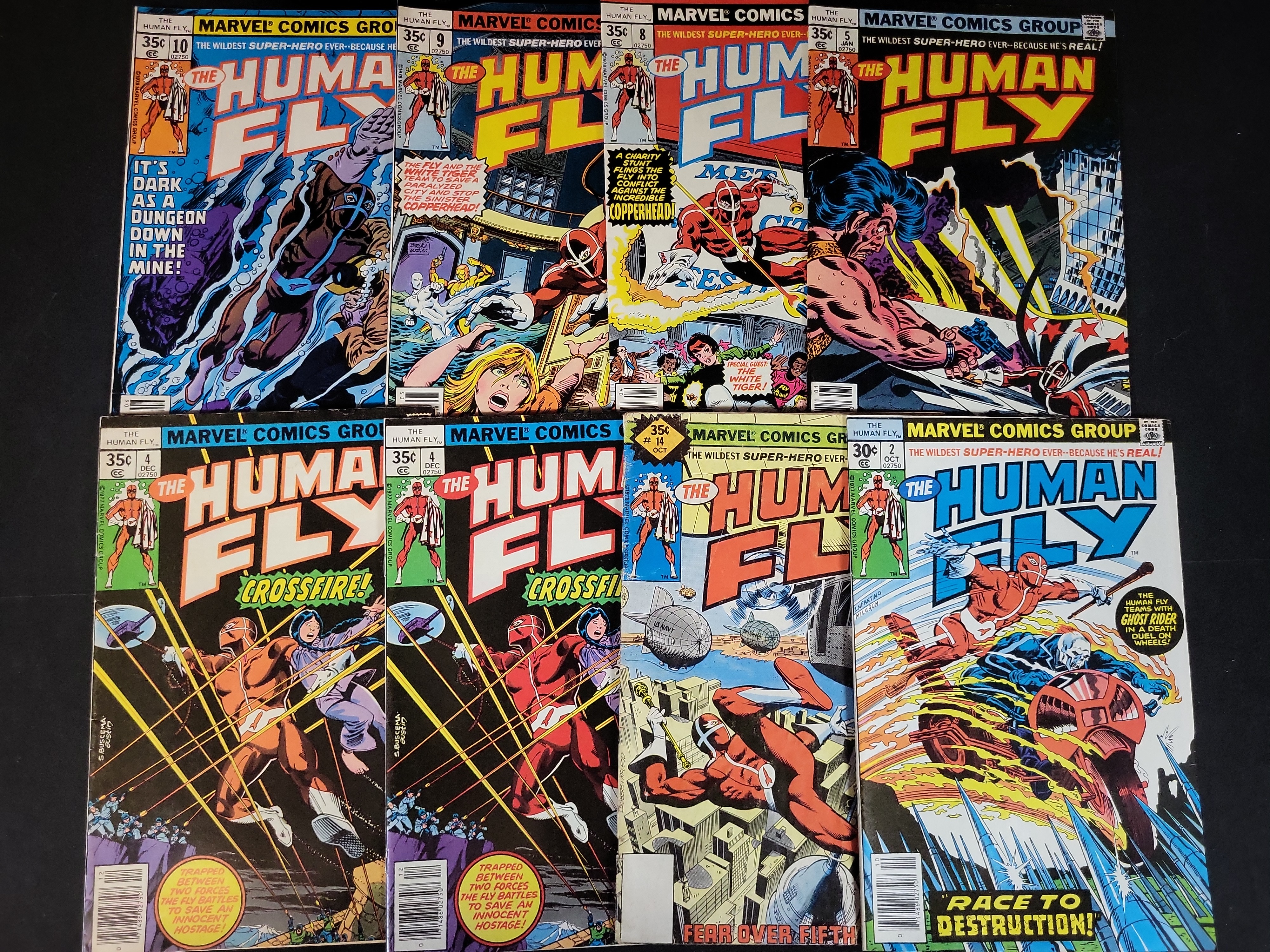 I03686 | A Group of The Human Fly Marvel Comic Books