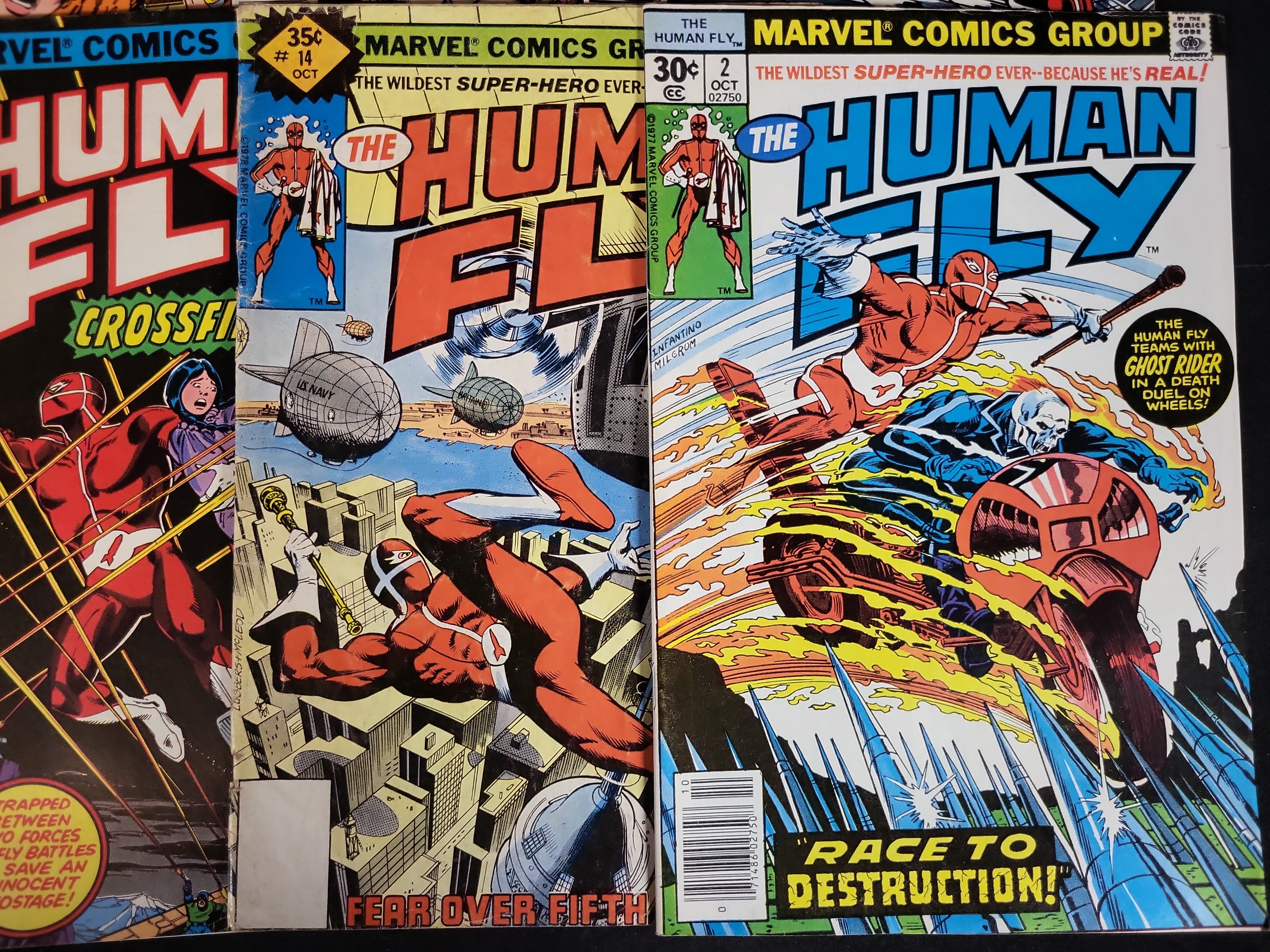 I03686 | A Group of The Human Fly Marvel Comic Books