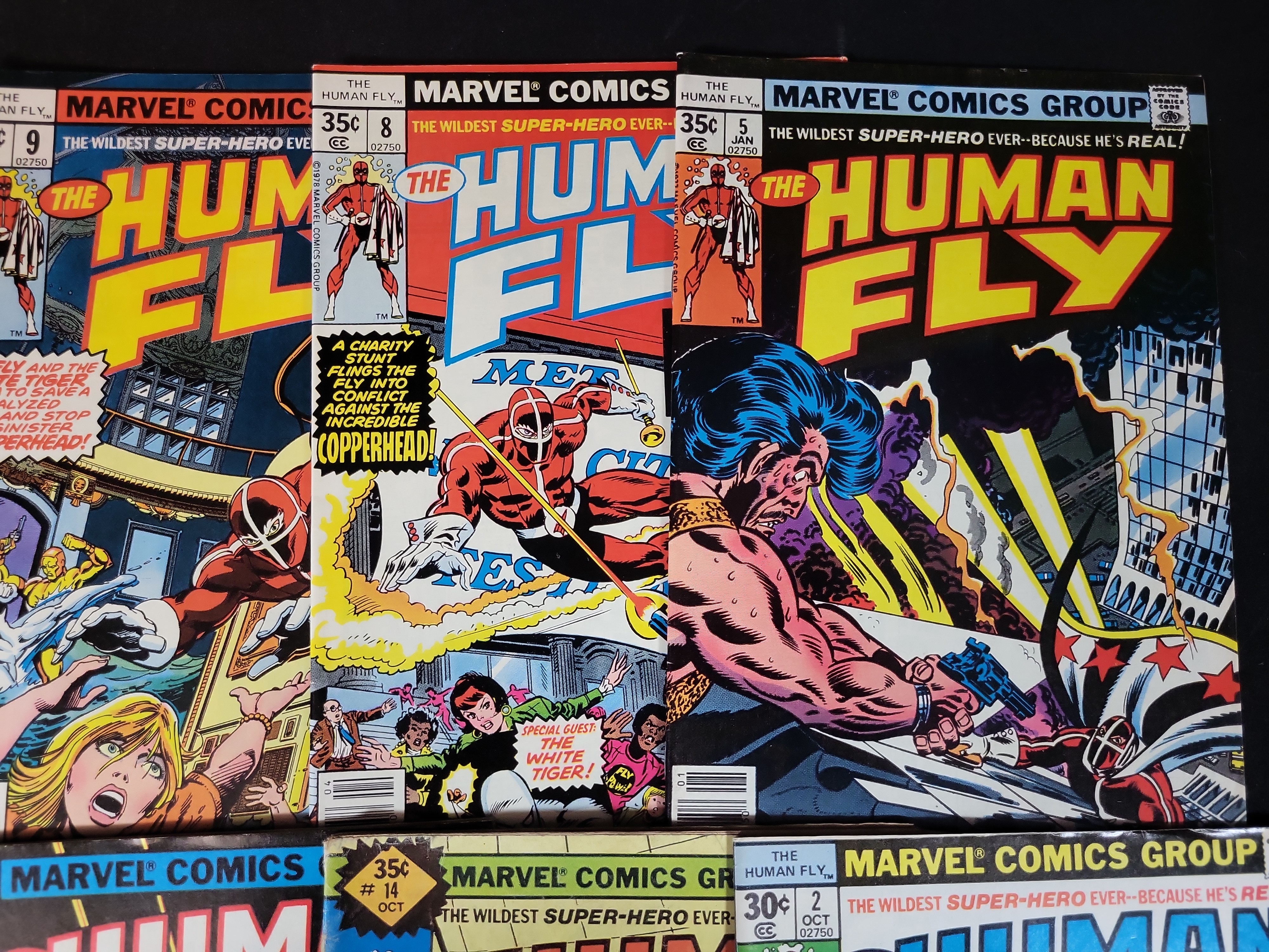 I03686 | A Group of The Human Fly Marvel Comic Books