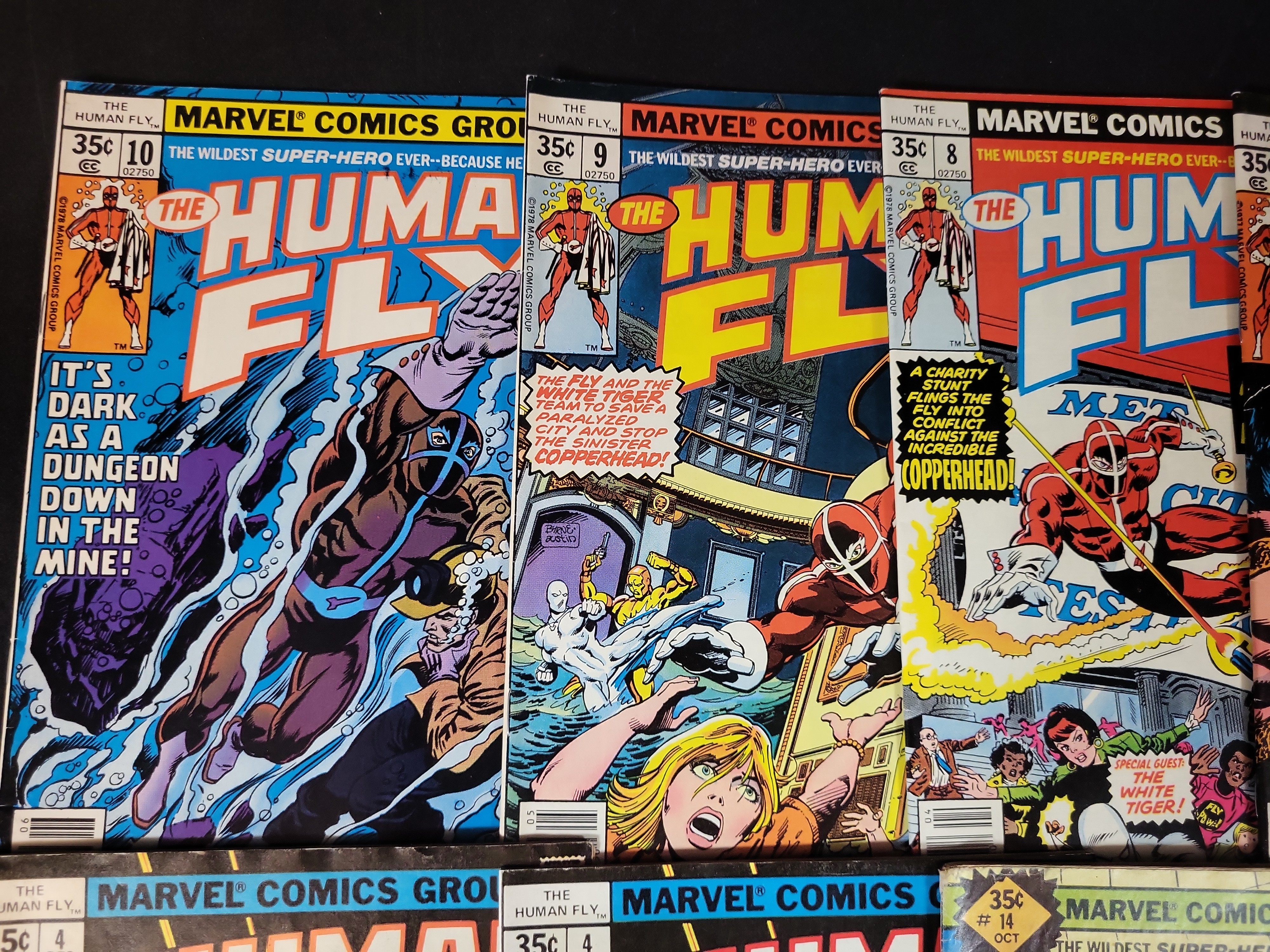 I03686 | A Group of The Human Fly Marvel Comic Books