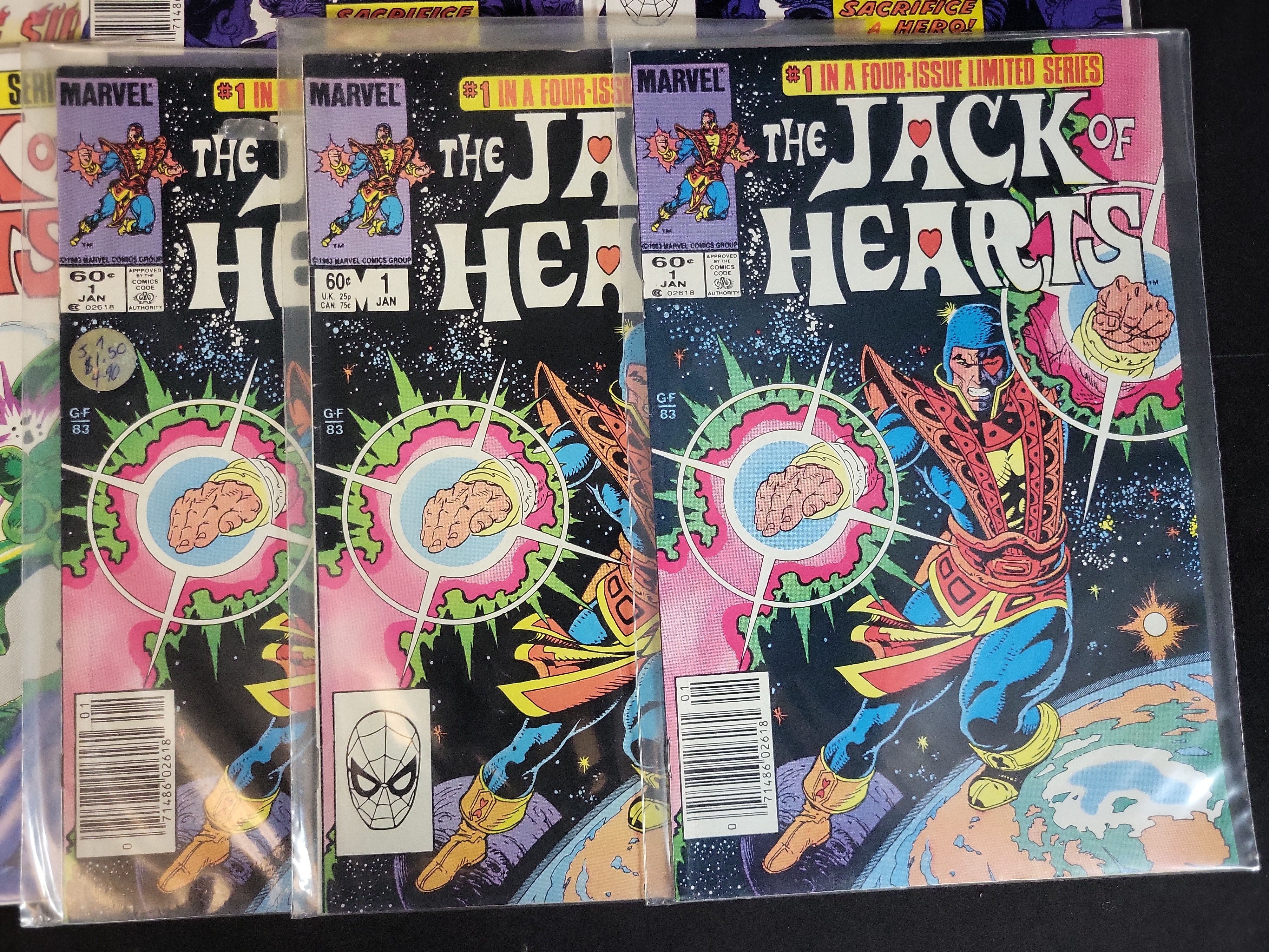 I03697 | A Collection of Seven Marvel Comics The Jack of Hearts Limited Series Issues
