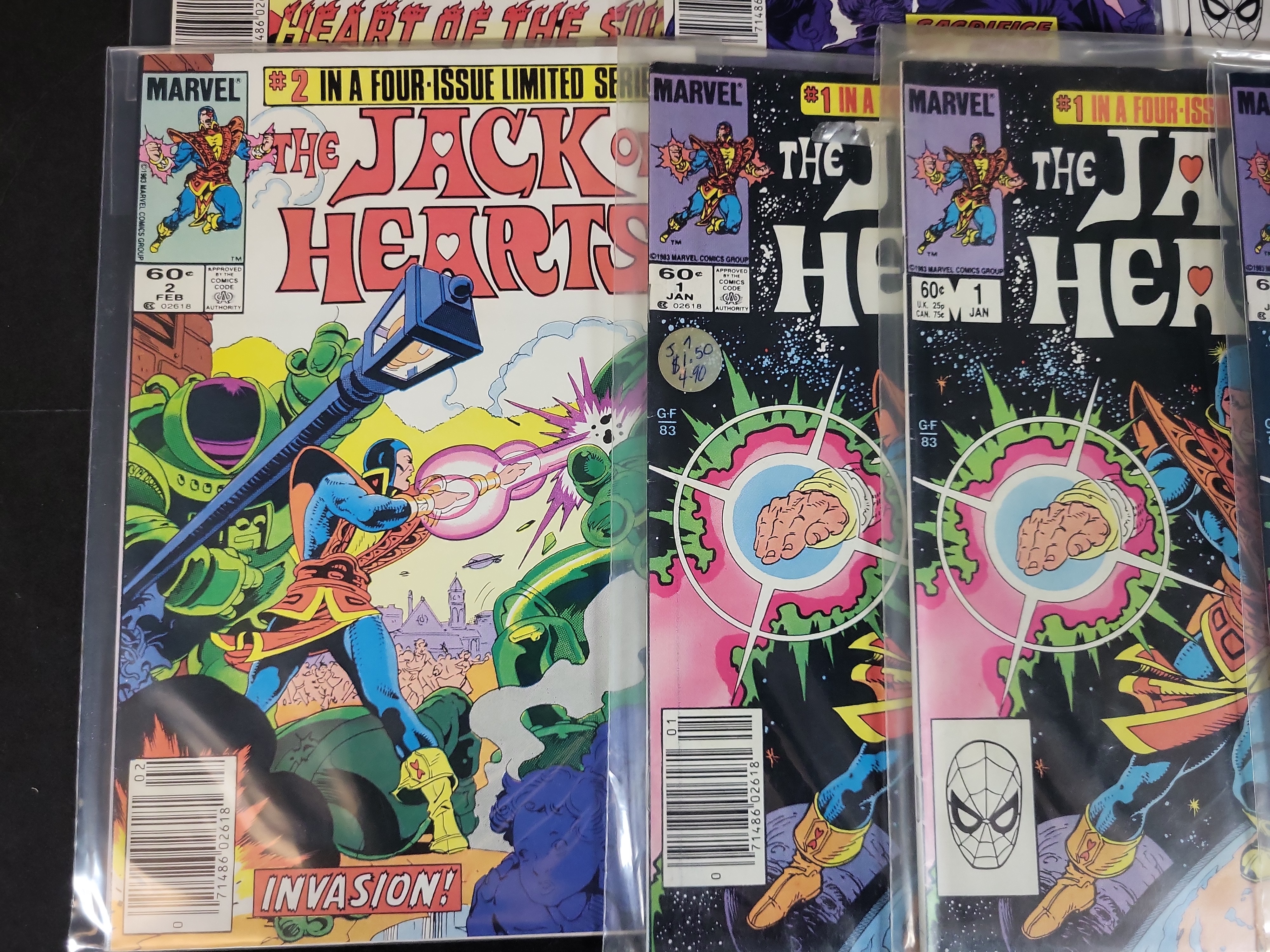 I03697 | A Collection of Seven Marvel Comics The Jack of Hearts Limited Series Issues