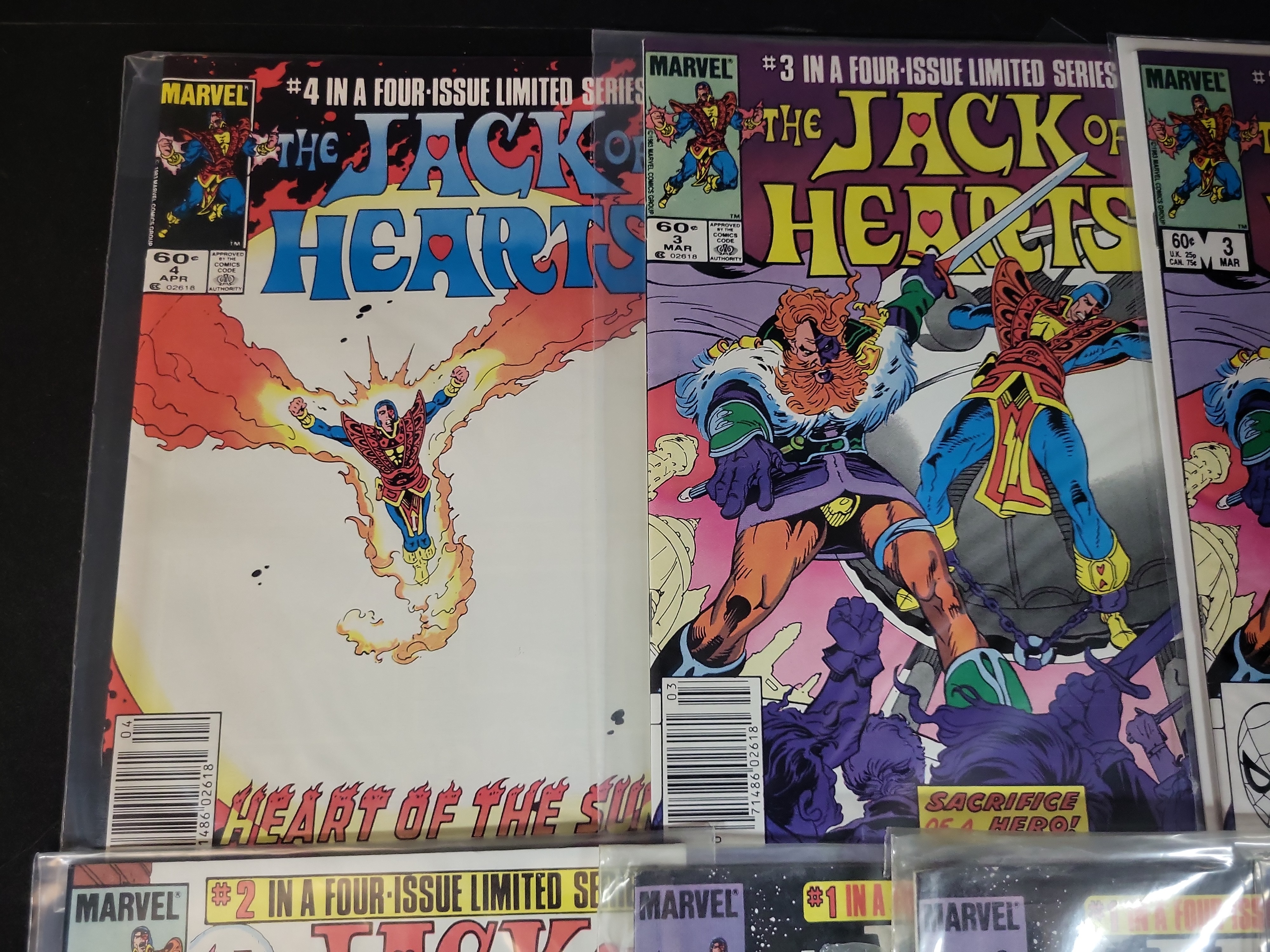 I03697 | A Collection of Seven Marvel Comics The Jack of Hearts Limited Series Issues
