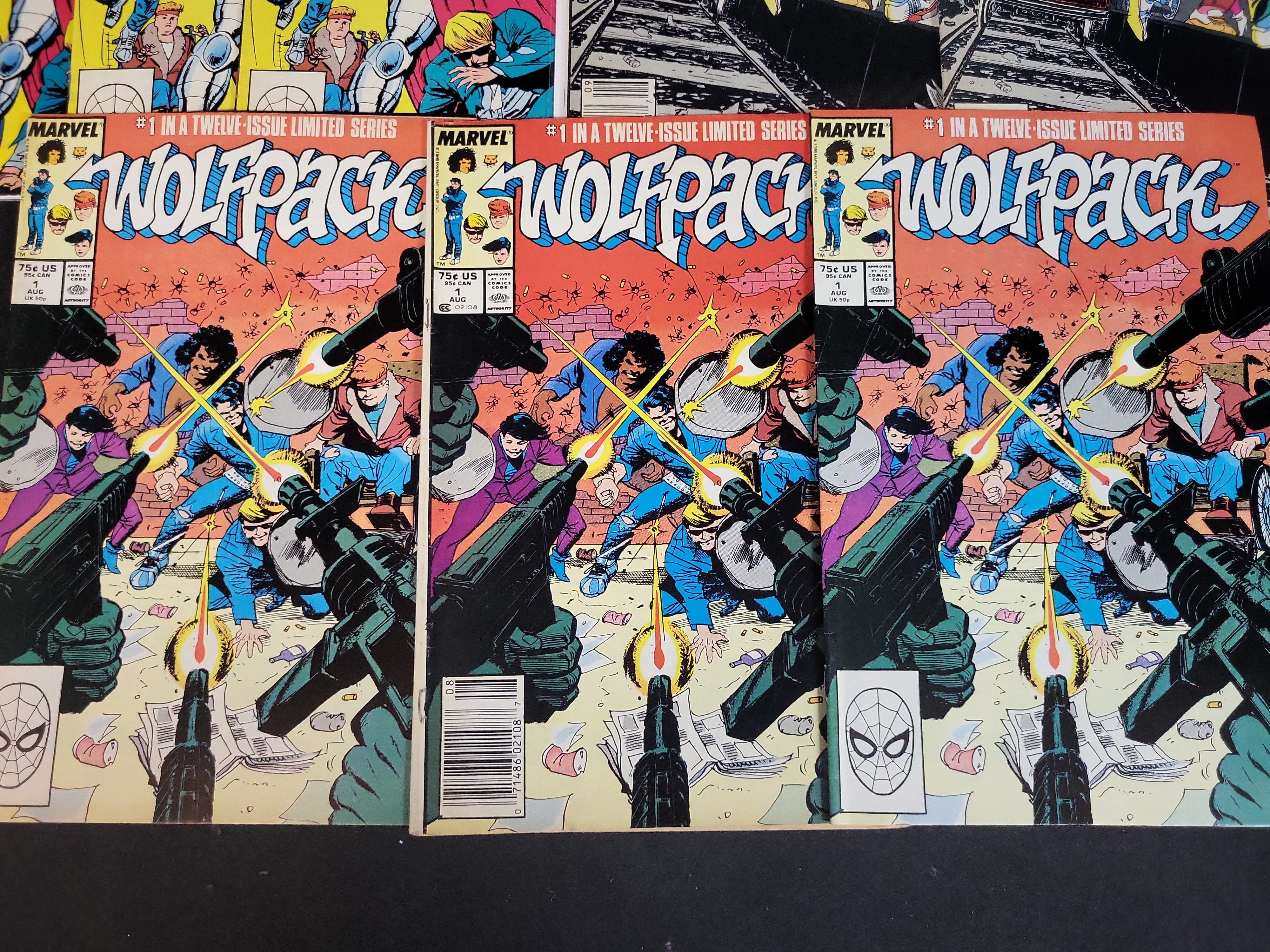 I03702 | A Collection of 12 Marvel Comics Wolfpack Limited Series Issues (1988-1989)