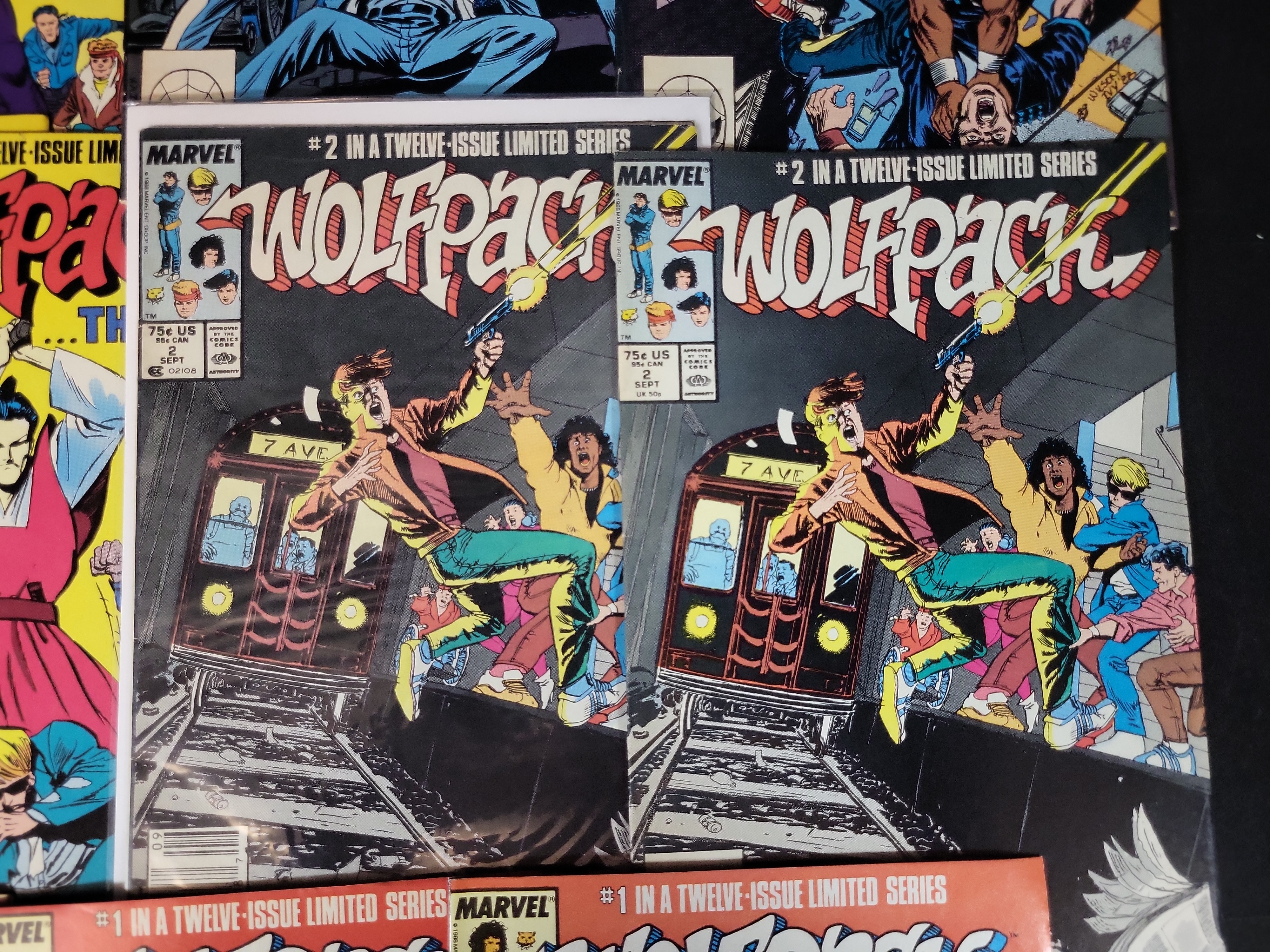 I03702 | A Collection of 12 Marvel Comics Wolfpack Limited Series Issues (1988-1989)