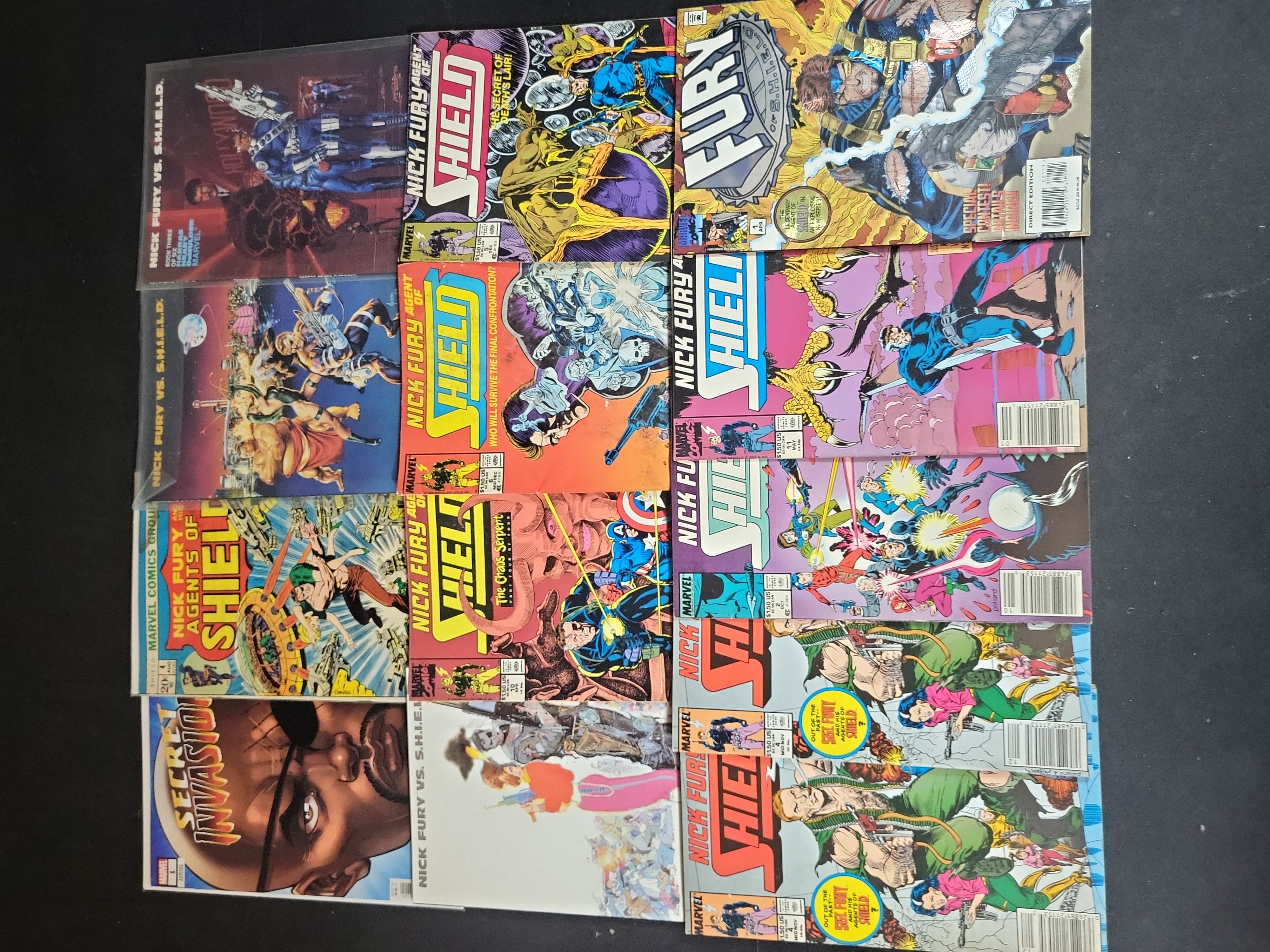 I03703 | A Collection of Thirteen Nick Fury and S.H.I.E.L.D. Marvel Comic Books