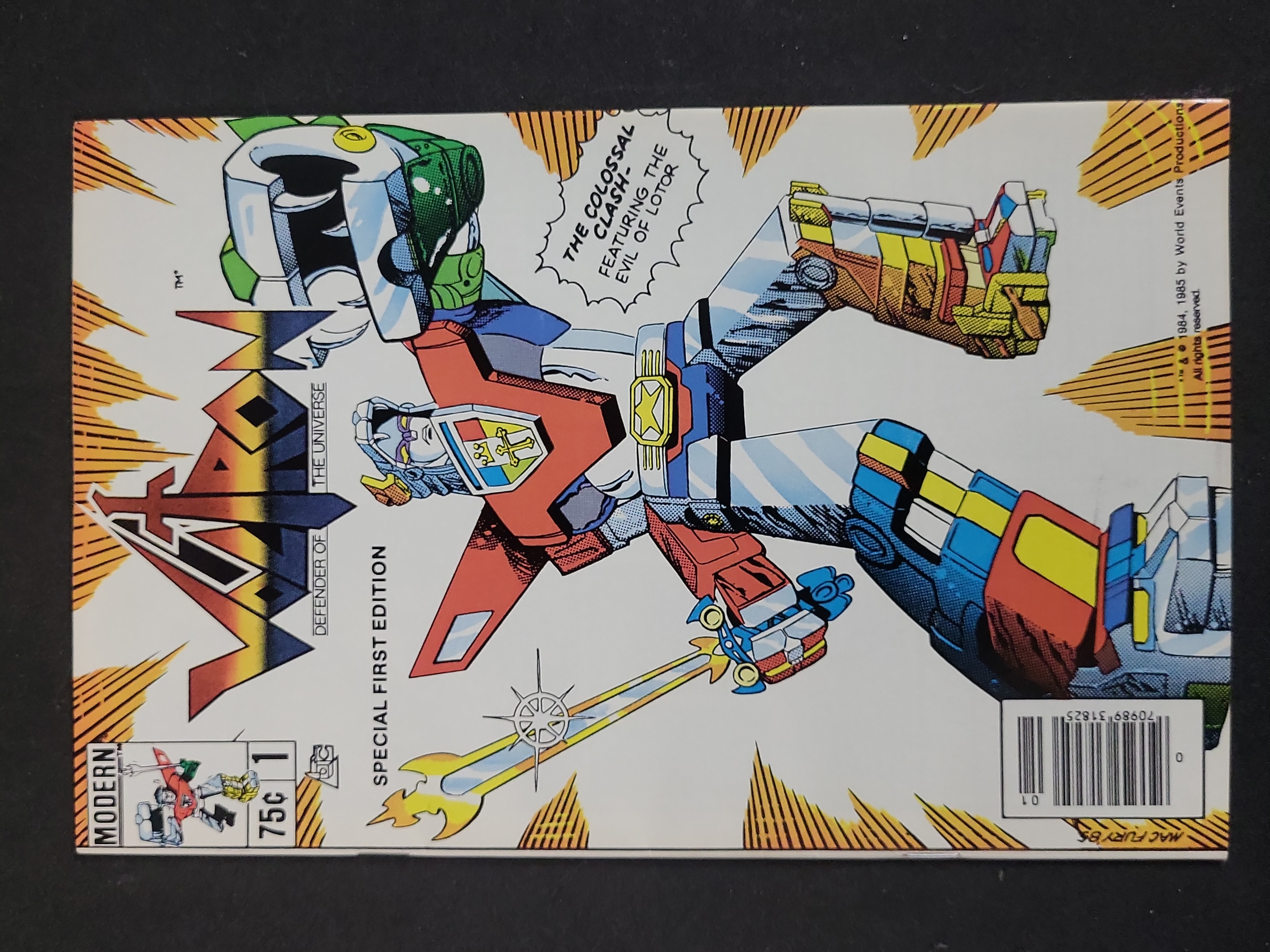 I03728 | Voltron Defender of the Universe #1 Modern Comics Special First Edition 1985