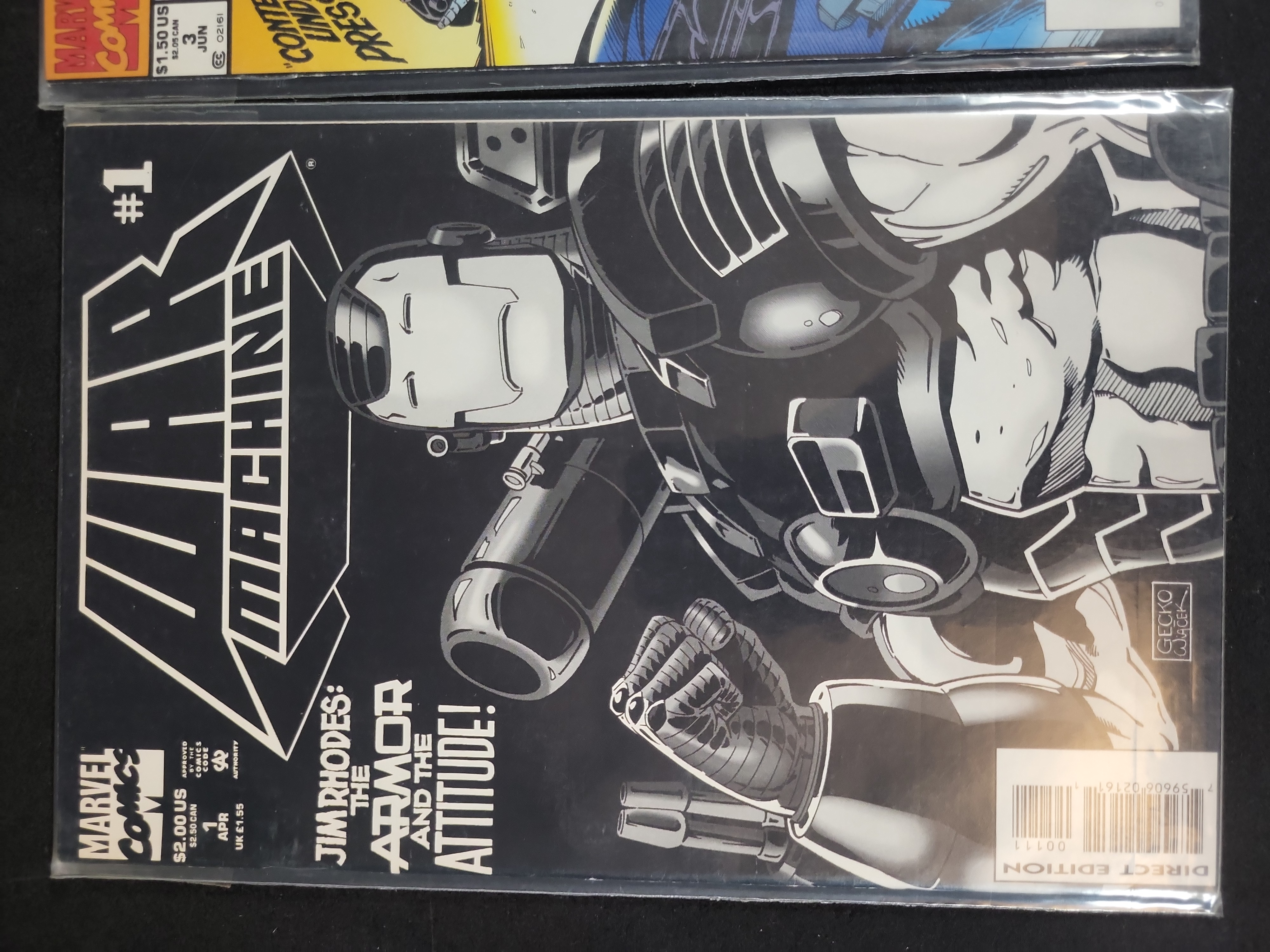 I03683 | Three Marvel Comics War Machine Issues Nos. 1, 2, and 3 (1994)