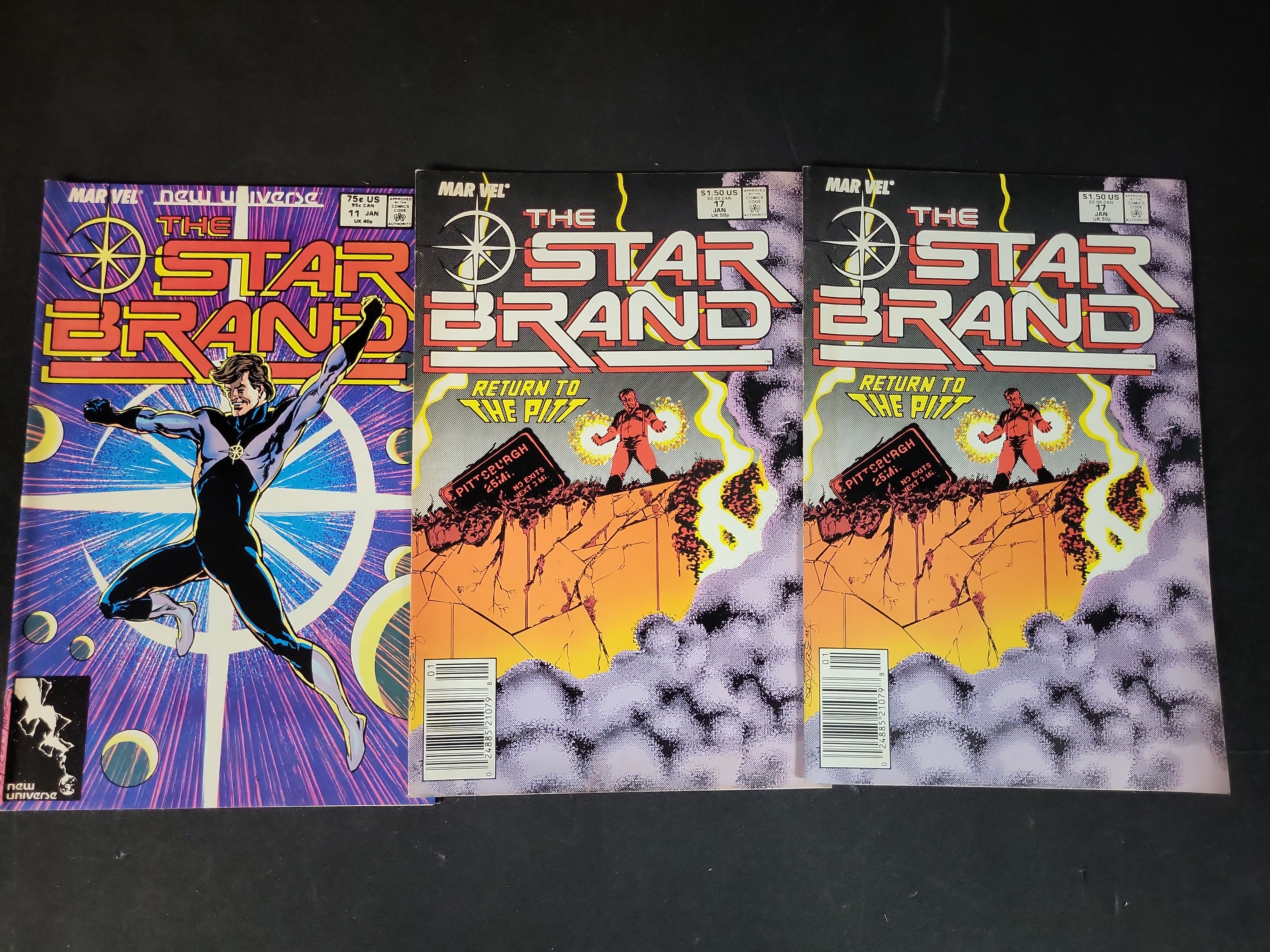 I03698 | Five Marvel Comics Star Brand New Universe Issues
