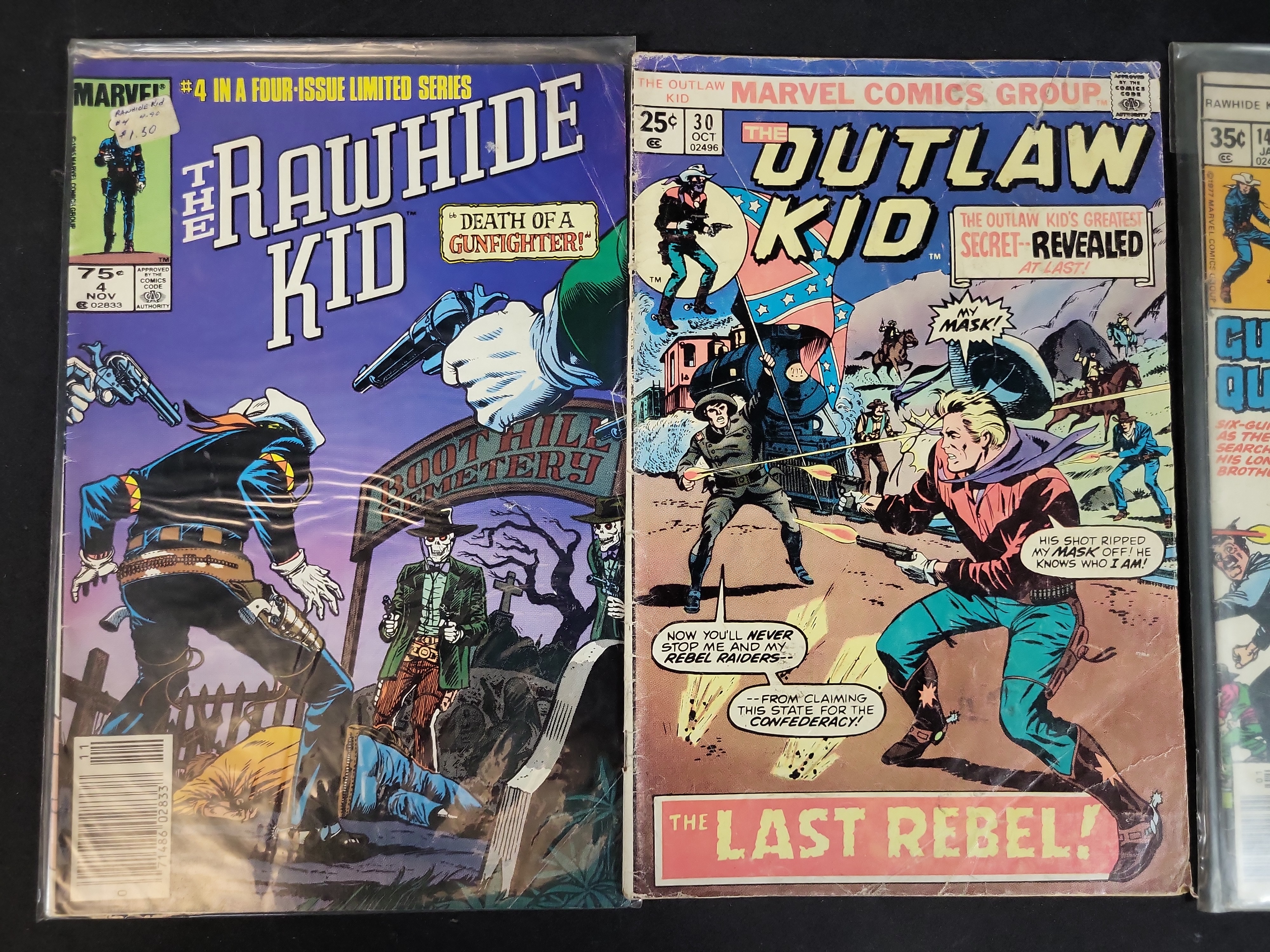 I03739 | A Trio of Marvel Comics Group Western Comic Books Featuring The Rawhide Kid and The Outlaw Kid