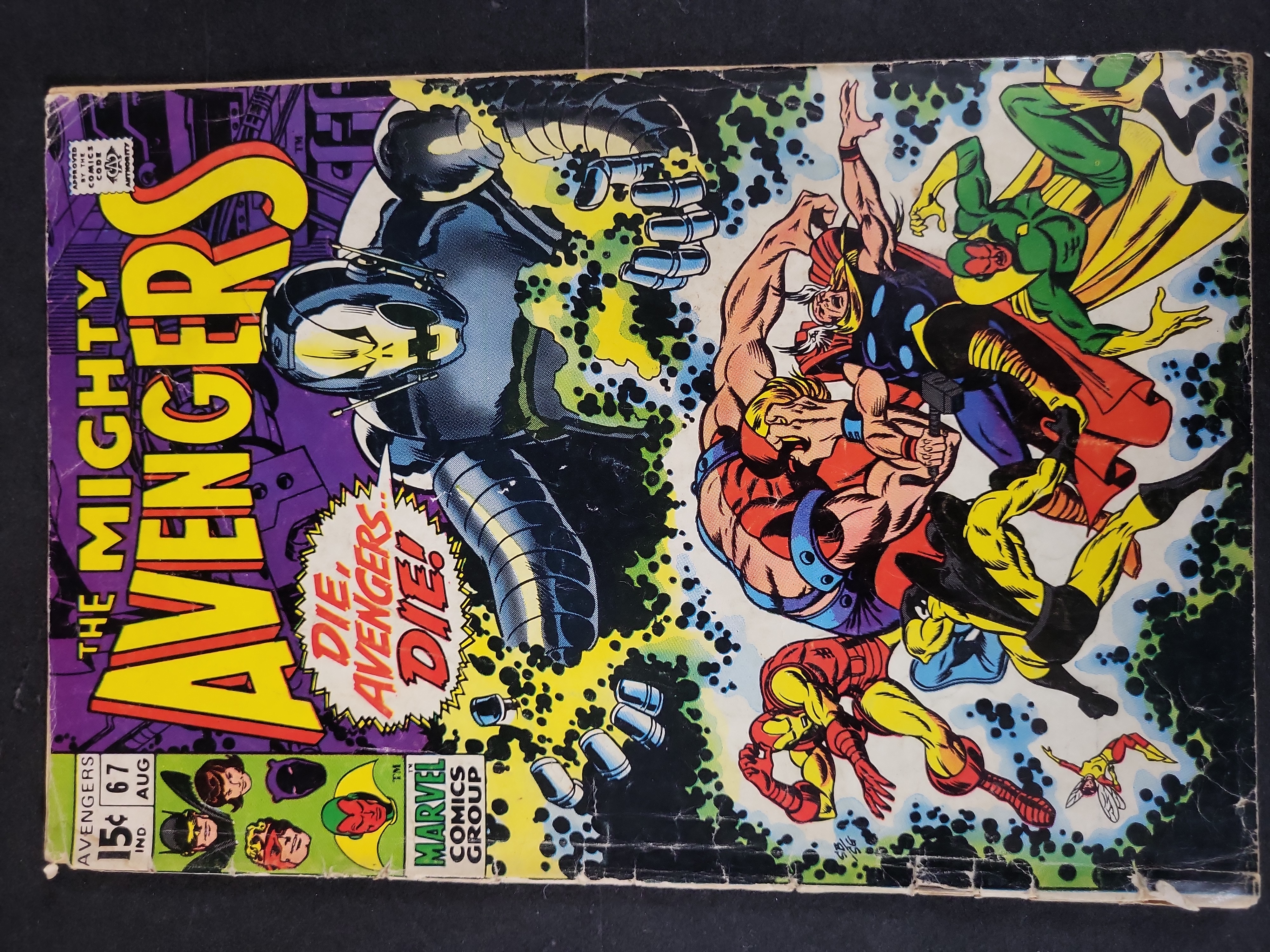 I03629 | Marvel Comics The Mighty Avengers Issue 67 August 1969 First Appearance of Ultron-6