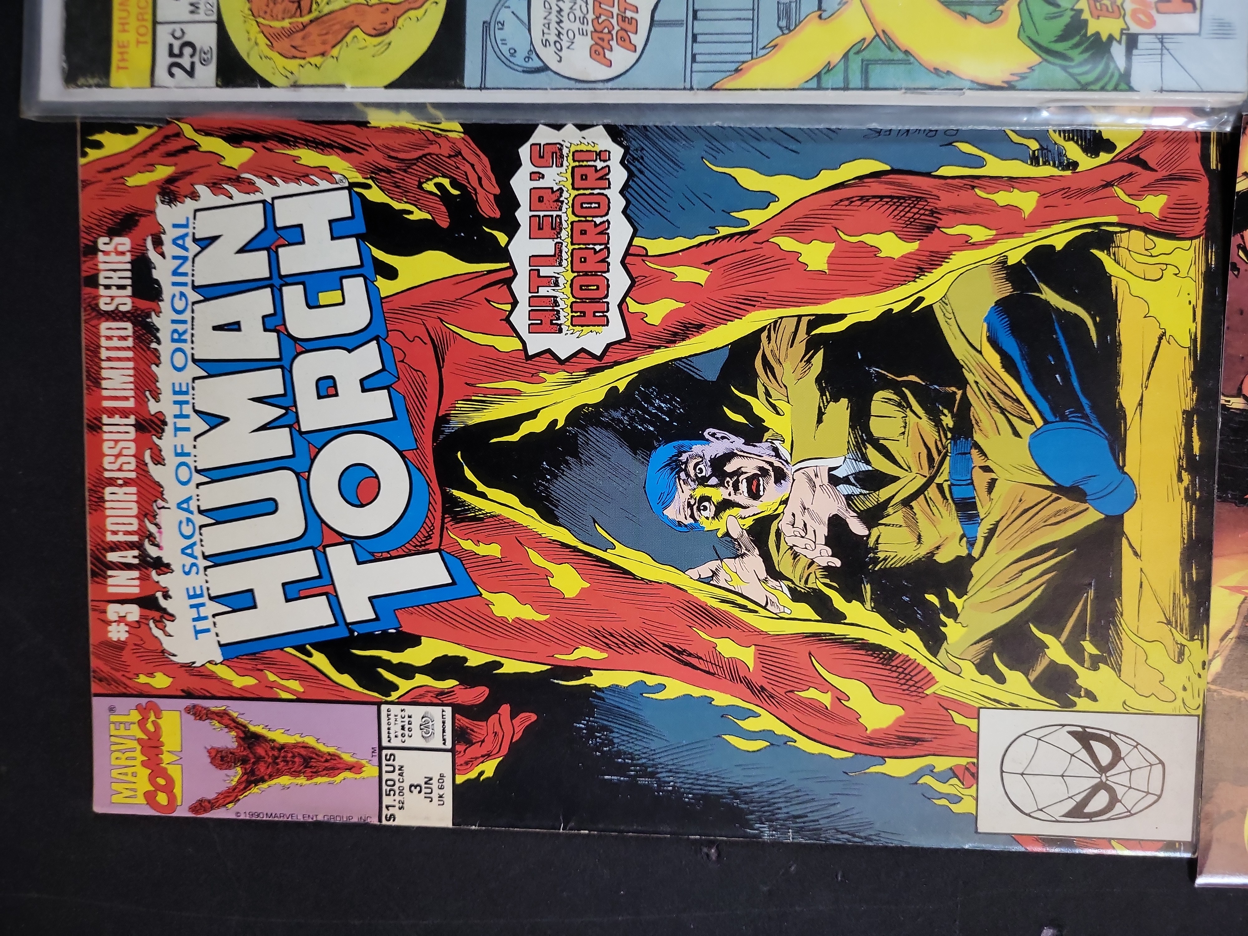 I03685 | A Group of Four Marvel Comic Books Featuring the Human Torch