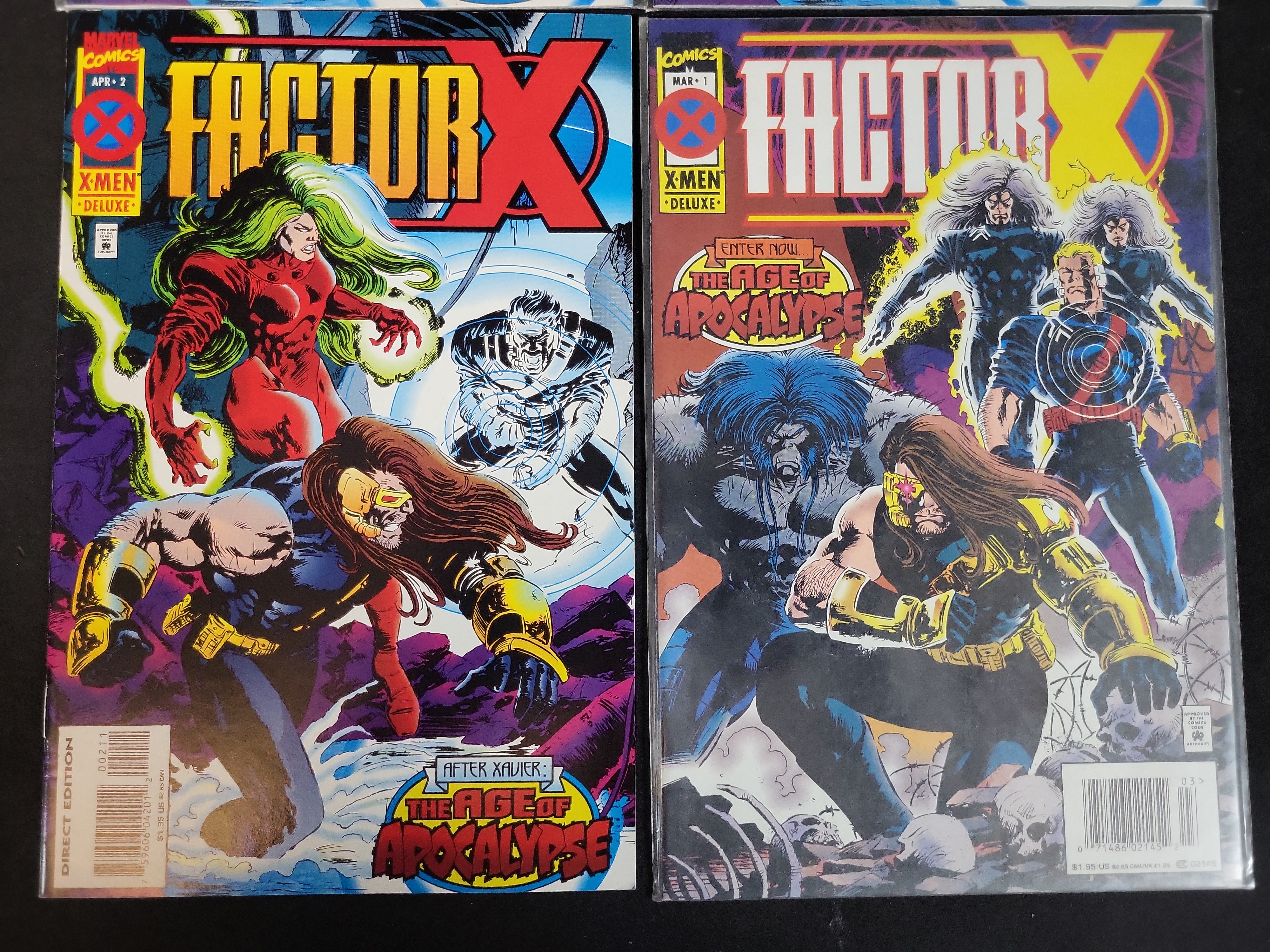 I03690 | A Collection of Factor X Comic Books, Marvel Comics 1995