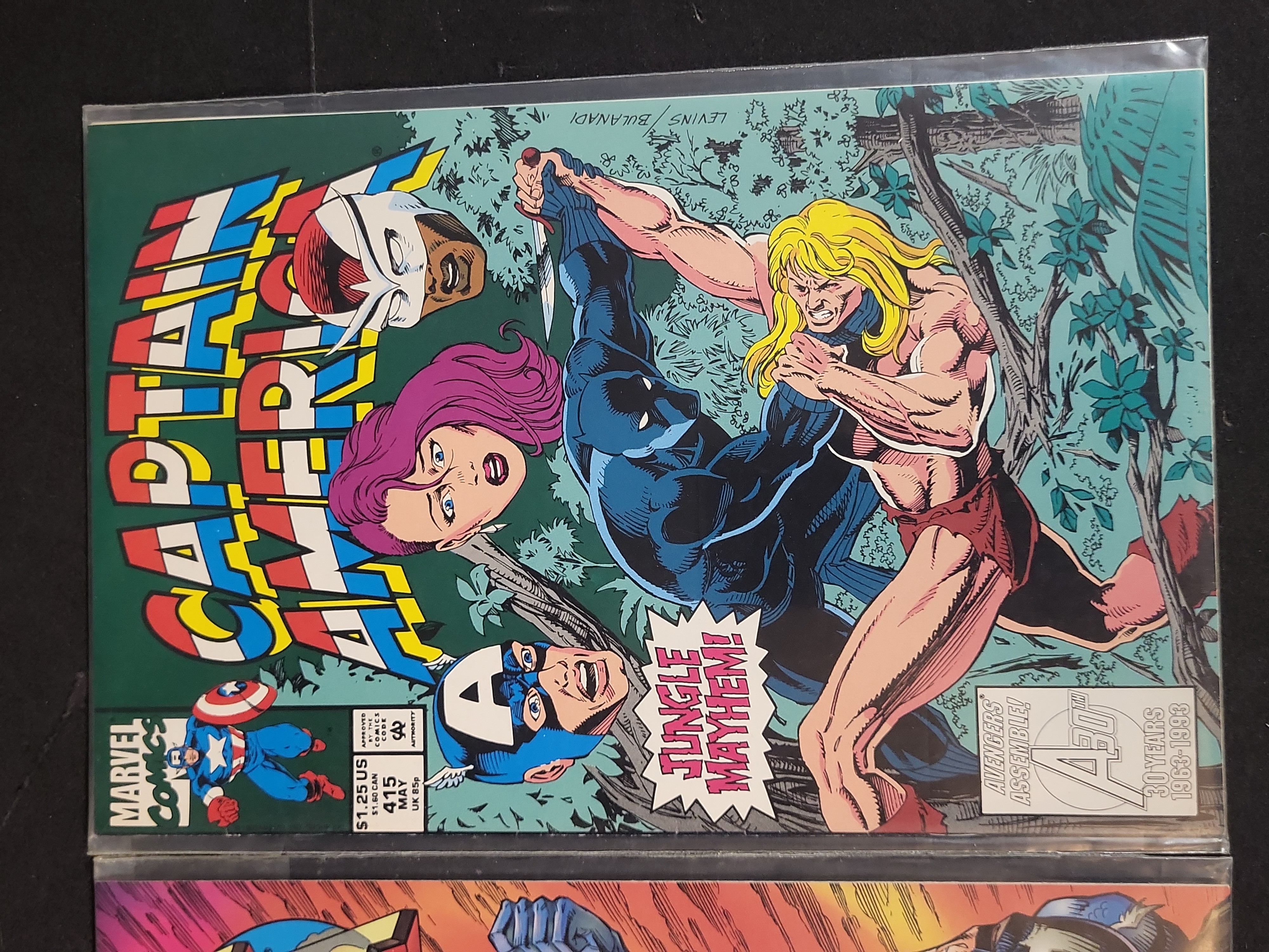 I03694 | Two Marvel Comics Captain America Issues #415 and #428