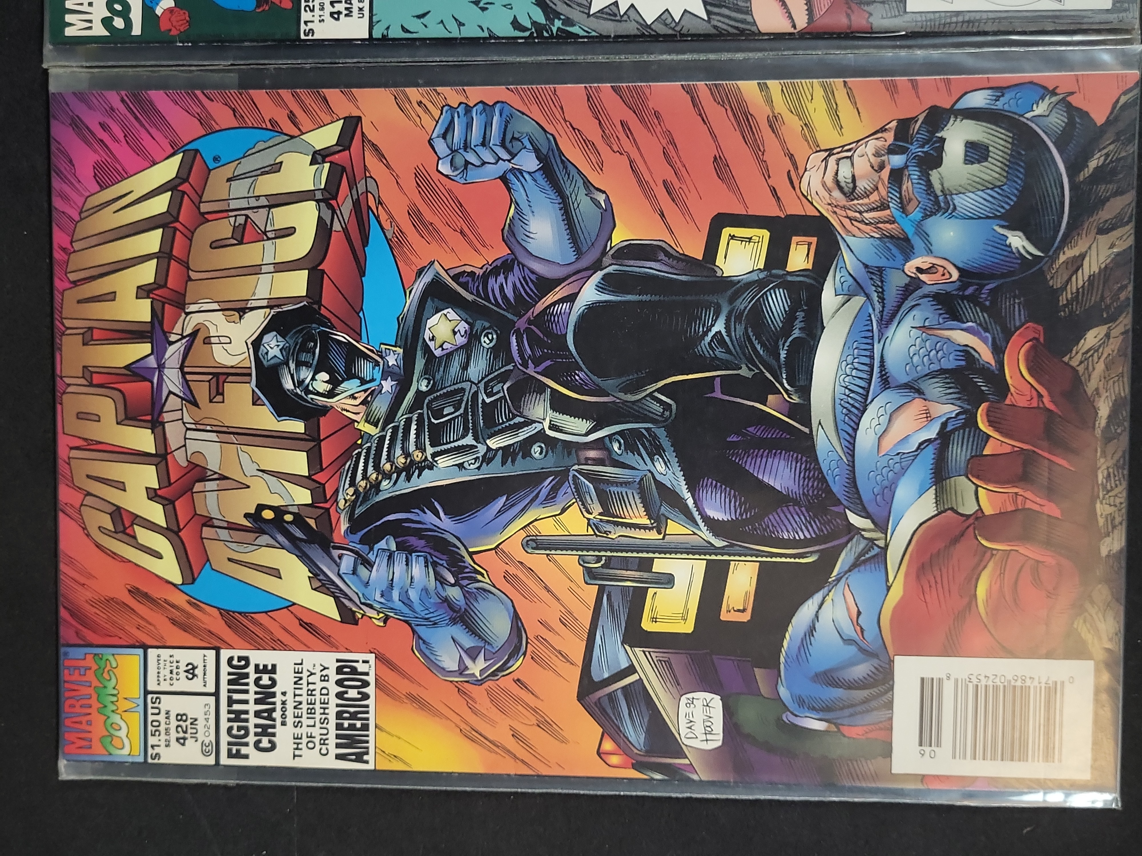 I03694 | Two Marvel Comics Captain America Issues #415 and #428