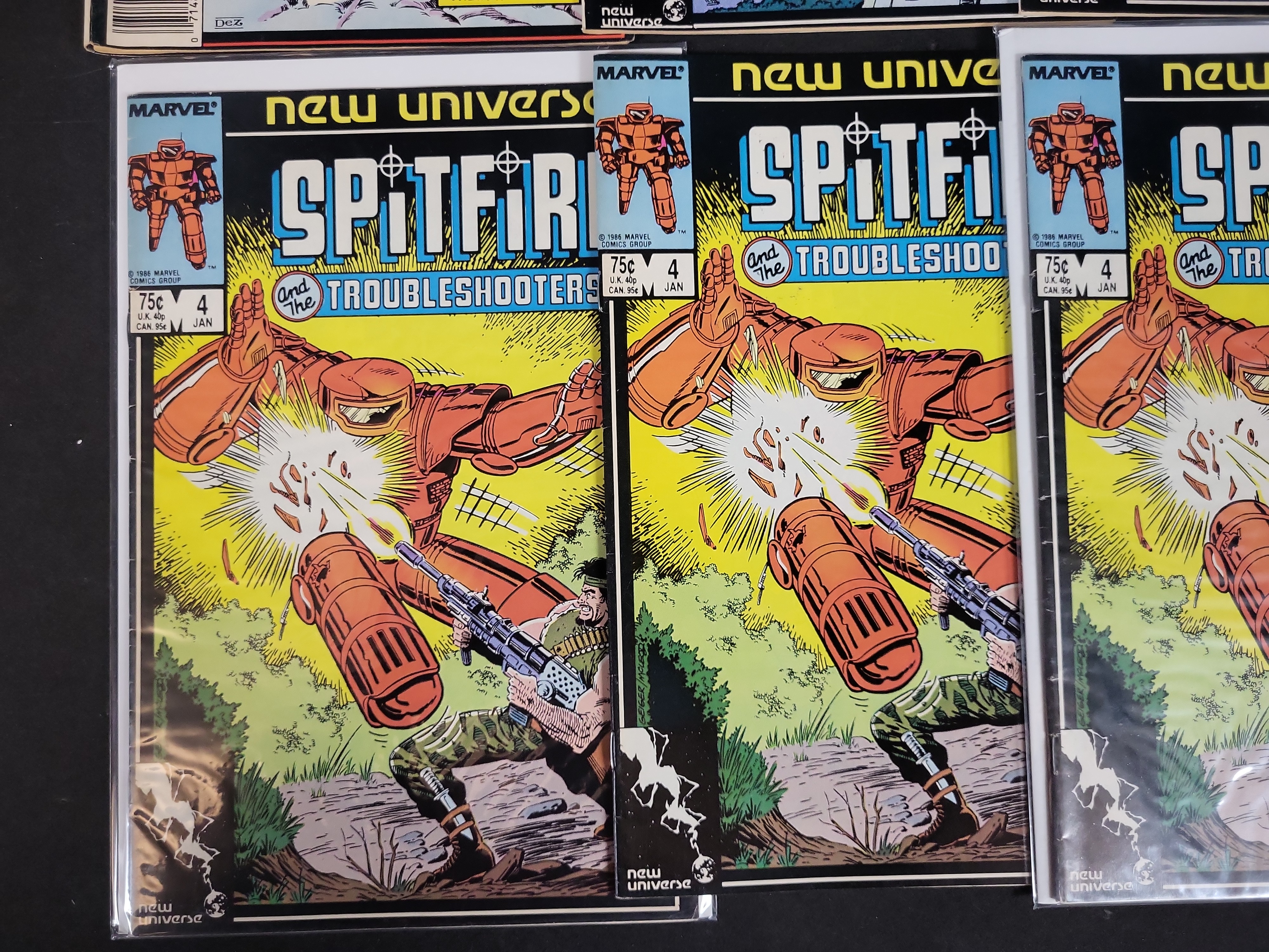 I03695 | Collection of 6 Marvel New Universe Spitfire and the Troubleshooters Comic Books