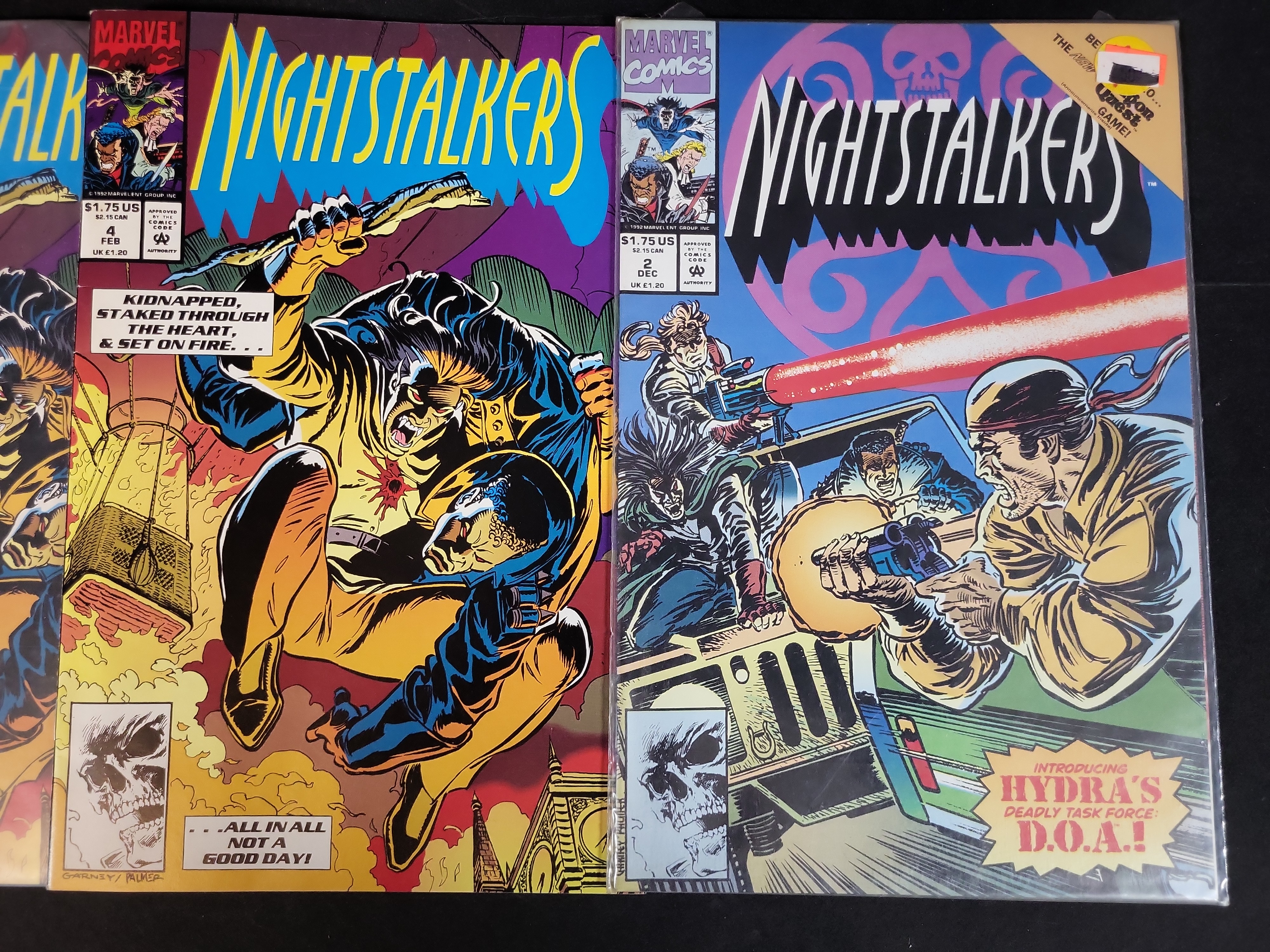 I03684 | Three Marvel Comics Nightstalkers Issues Number 2 and Number 4