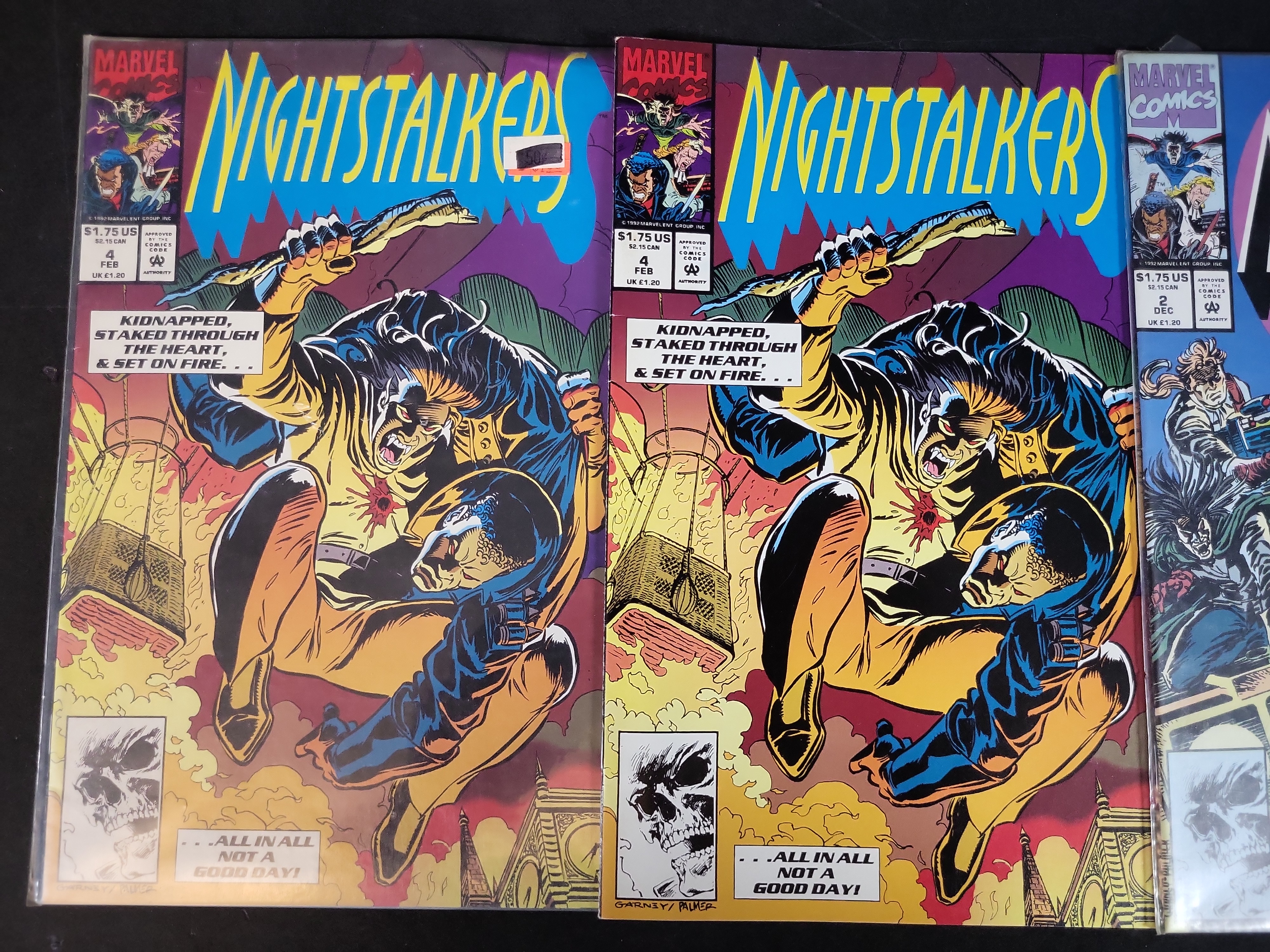 I03684 | Three Marvel Comics Nightstalkers Issues Number 2 and Number 4