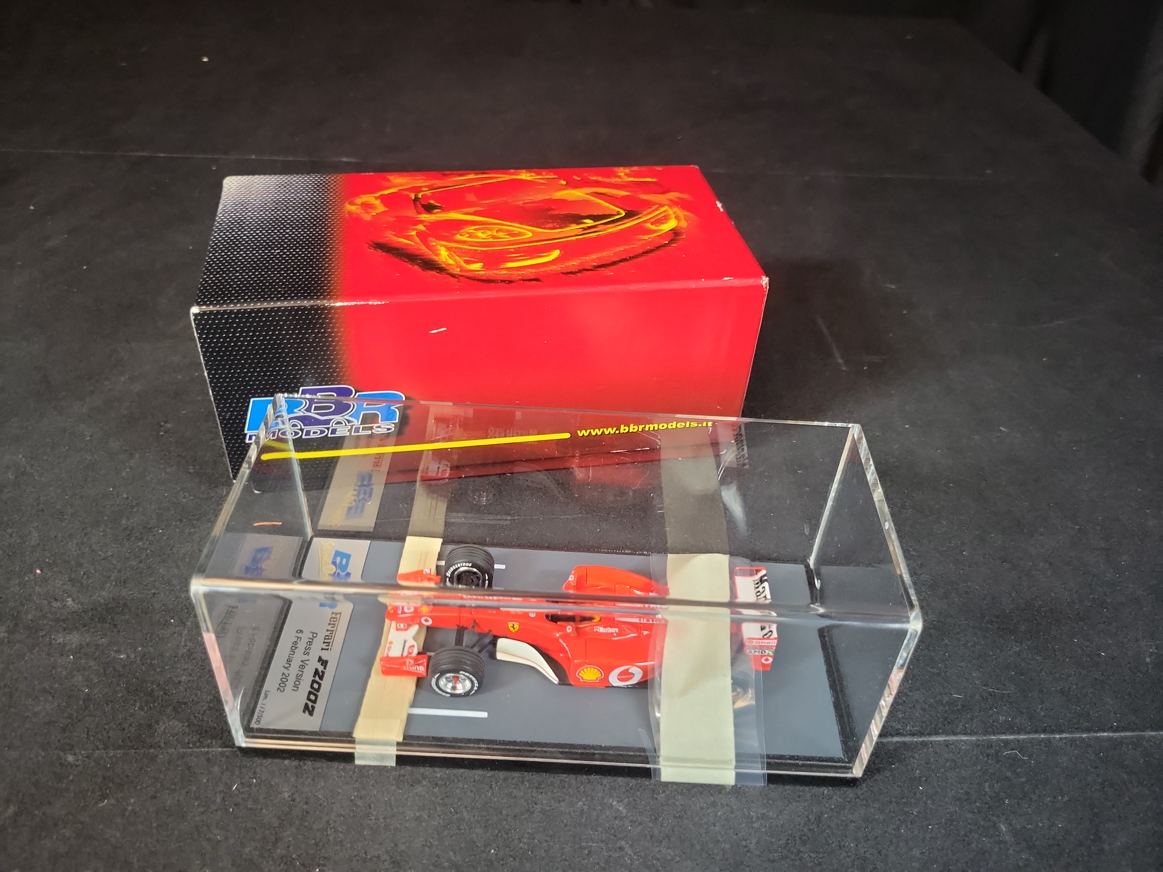 I03108 | BBR Models 1/43 Scale Ferrari F2002 Press Version Limited Edition 117 of 500