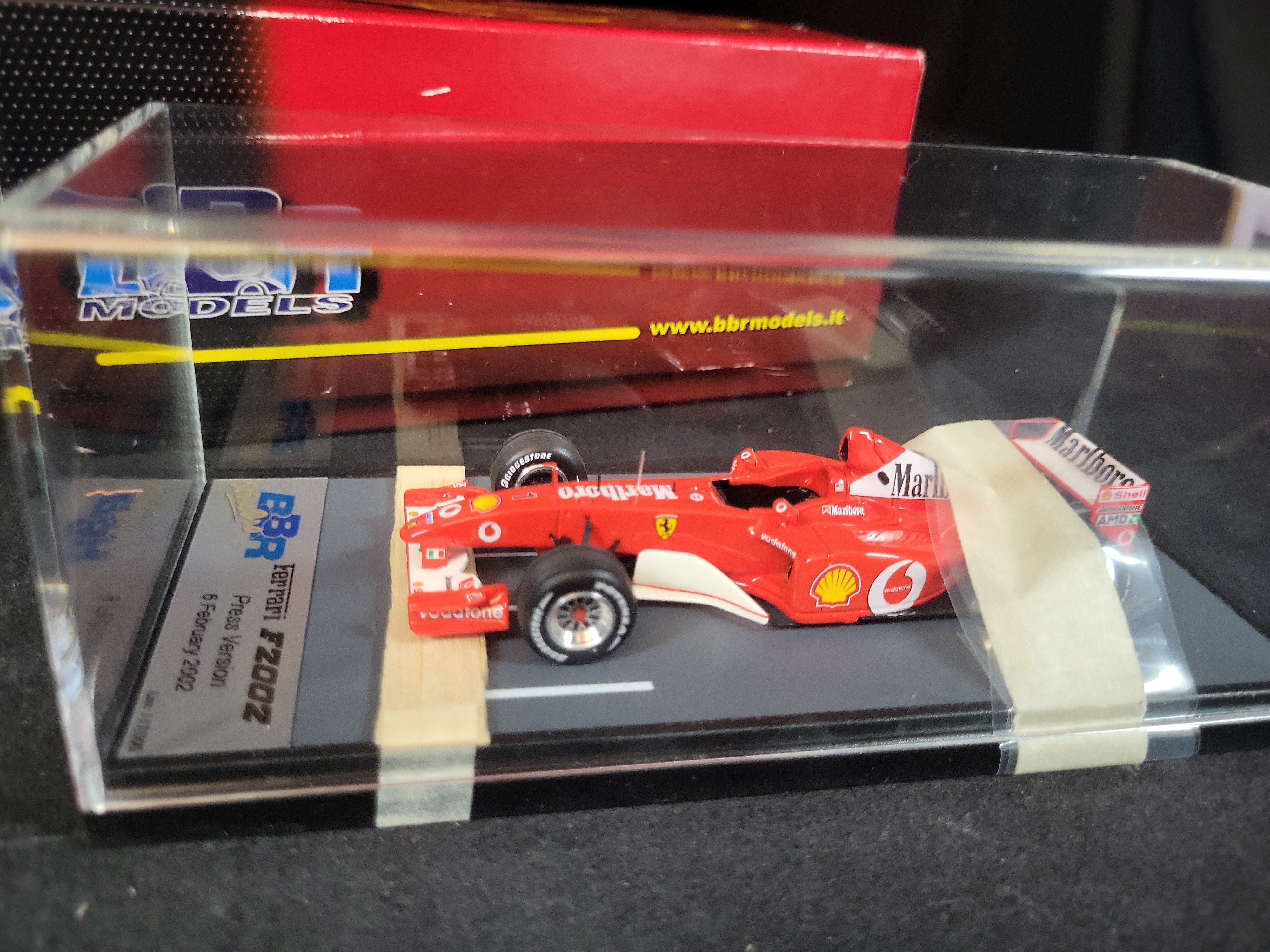 I03108 | BBR Models 1/43 Scale Ferrari F2002 Press Version Limited Edition 117 of 500
