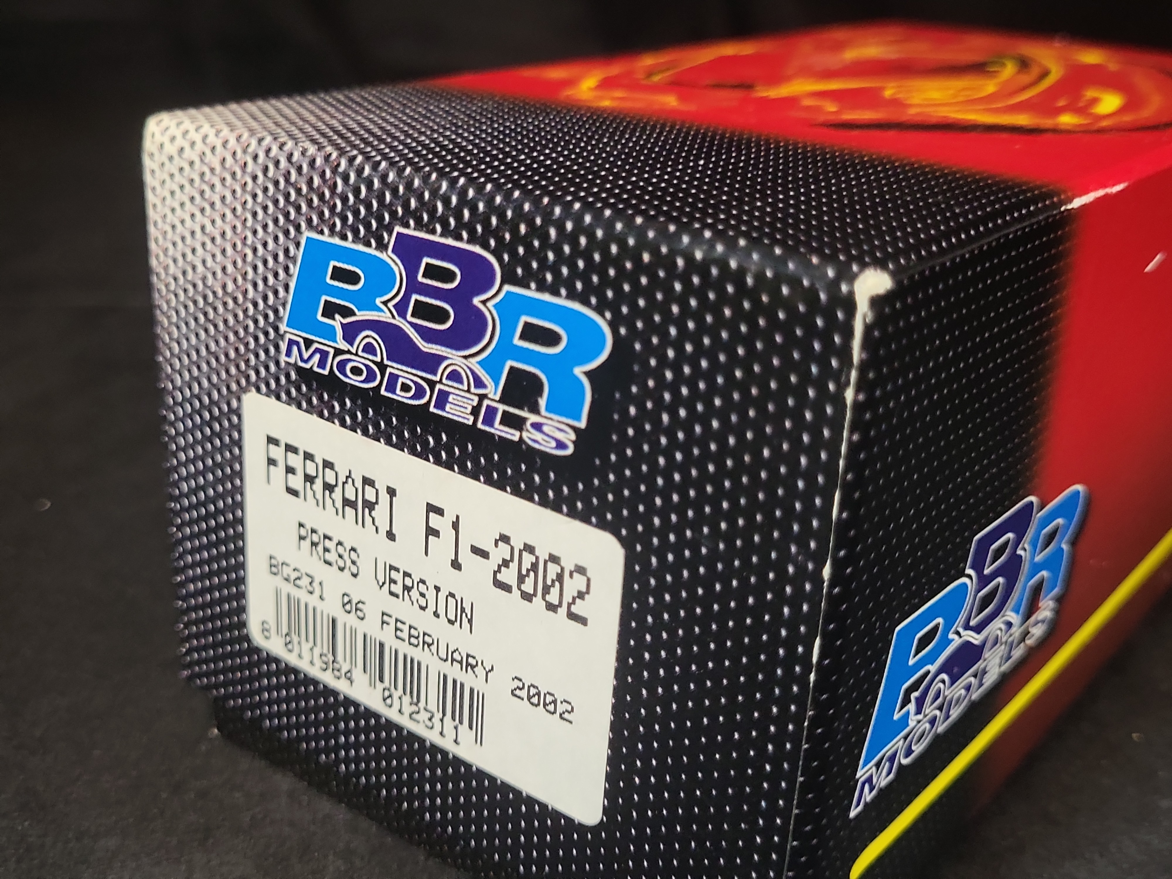 I03108 | BBR Models 1/43 Scale Ferrari F2002 Press Version Limited Edition 117 of 500