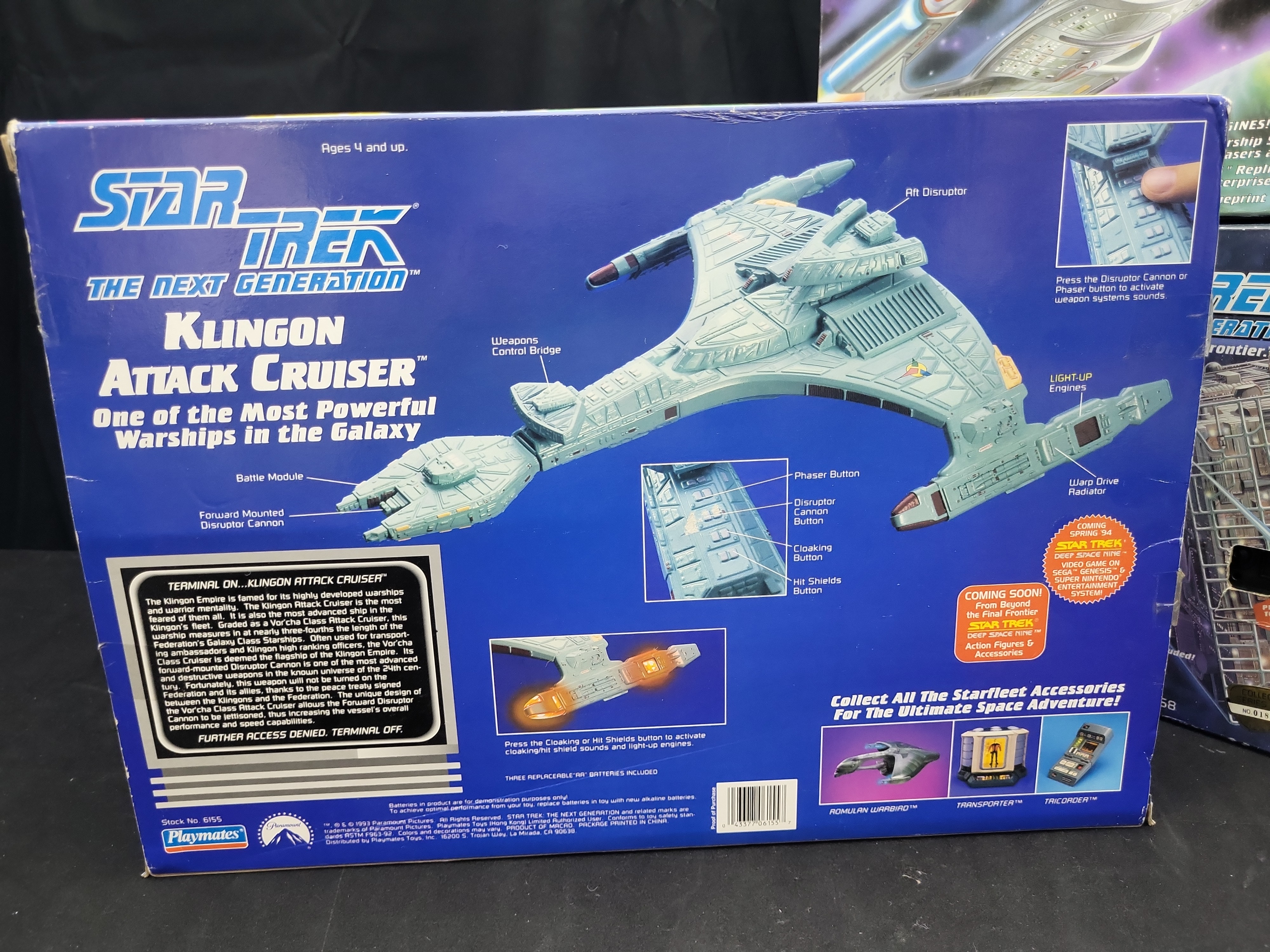 I03522 | Three Playmates Star Trek The Next Generation Electronic Starship Replicas