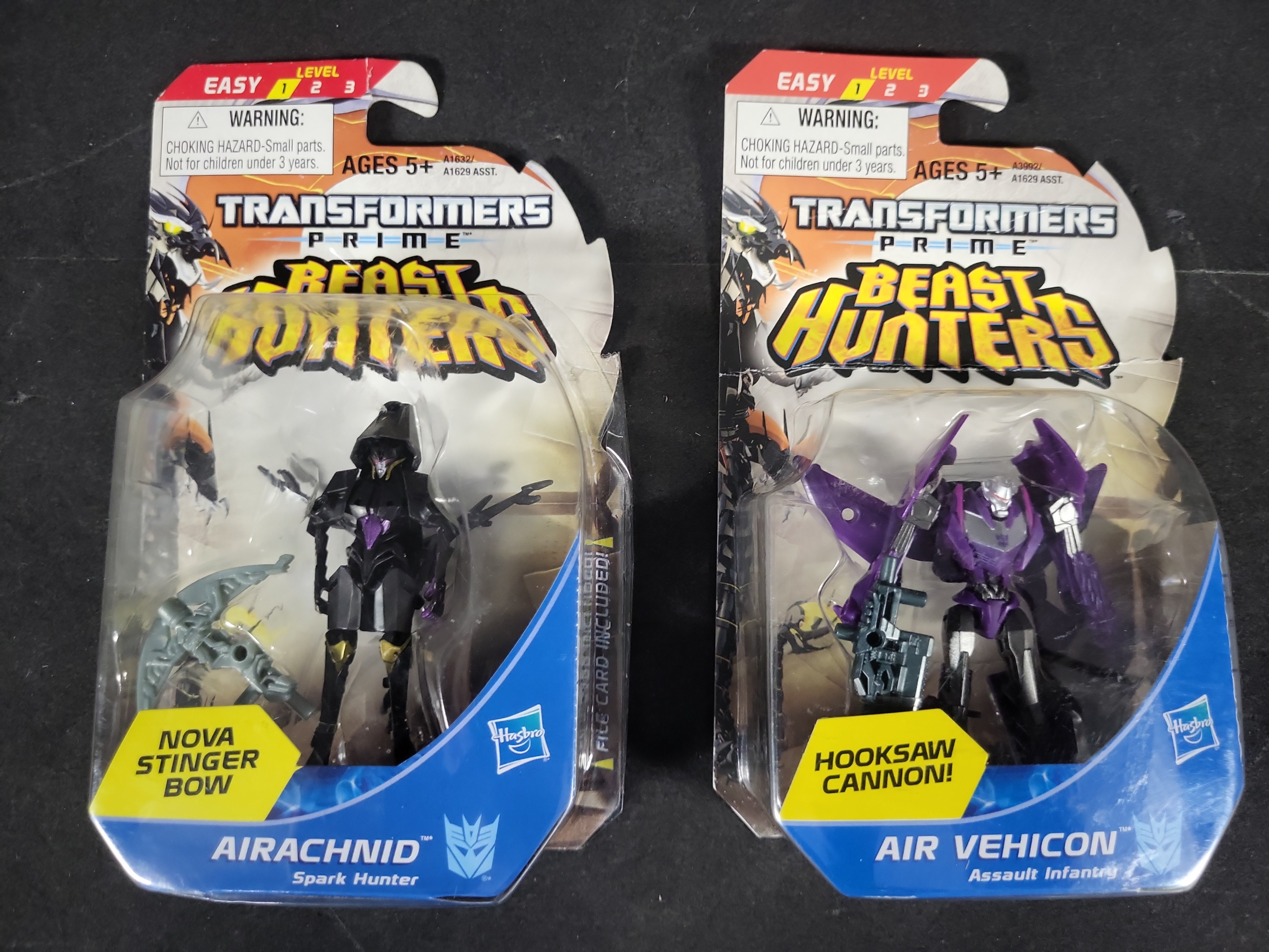 I03530 | A Collection of Eight Hasbro Transformers Prime Beast Hunters Action Figures in Original Packaging