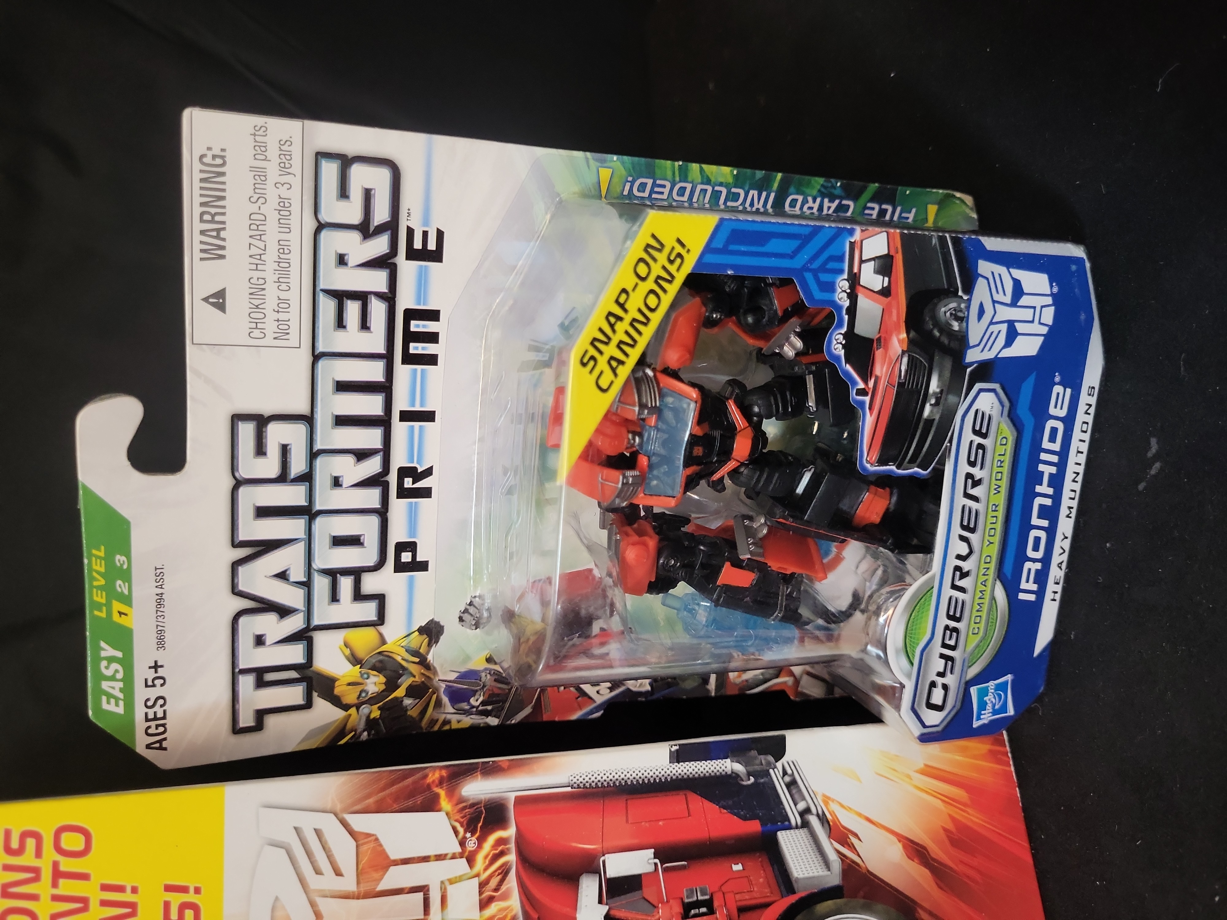 I03518 | A Trio of Hasbro Transformers Prime Action Figures including Weaponizer Optimus Prime