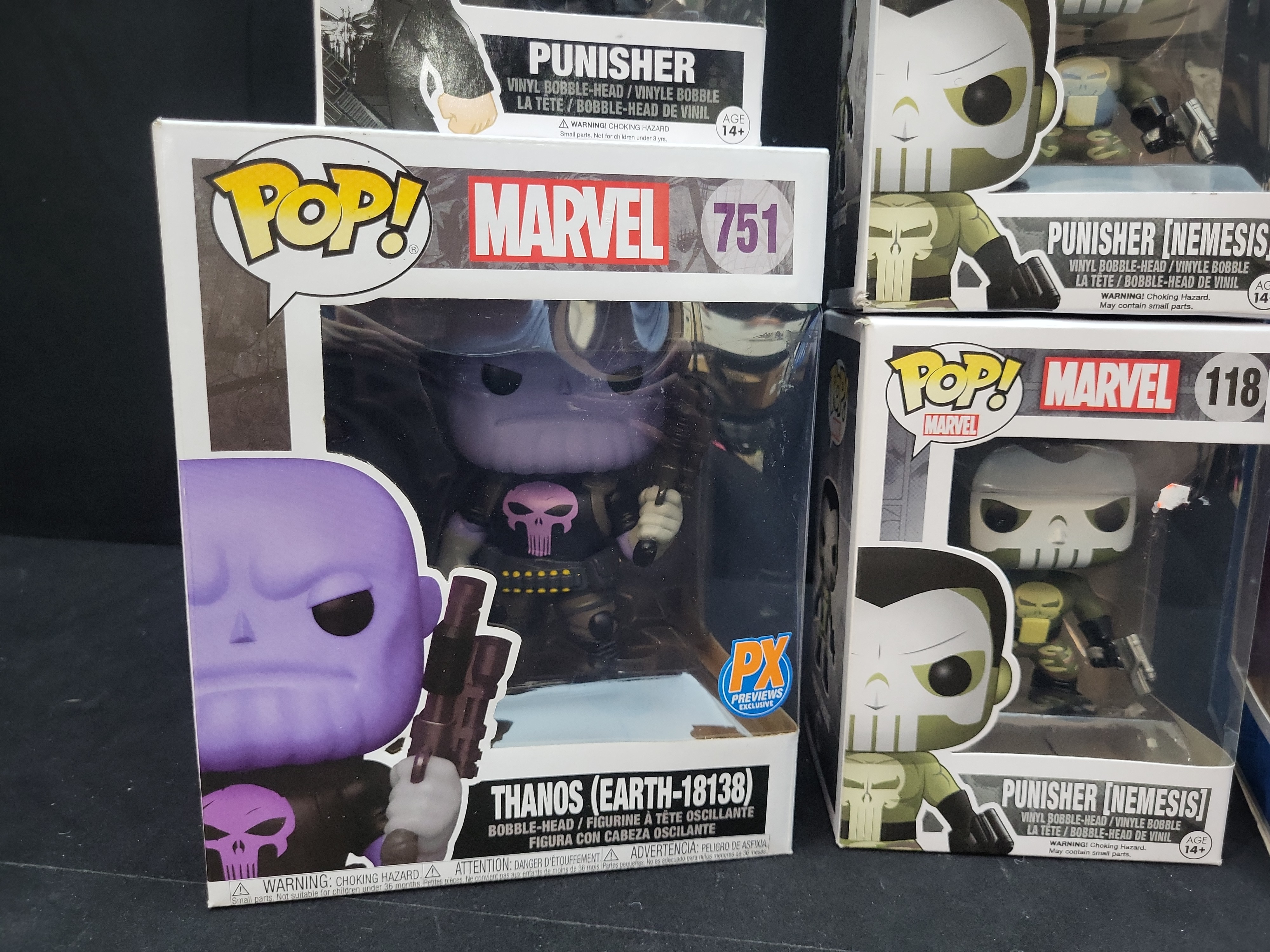 I03501 | A Collection of Six Funko Pop! Marvel Vinyl Bobble-Head Figures