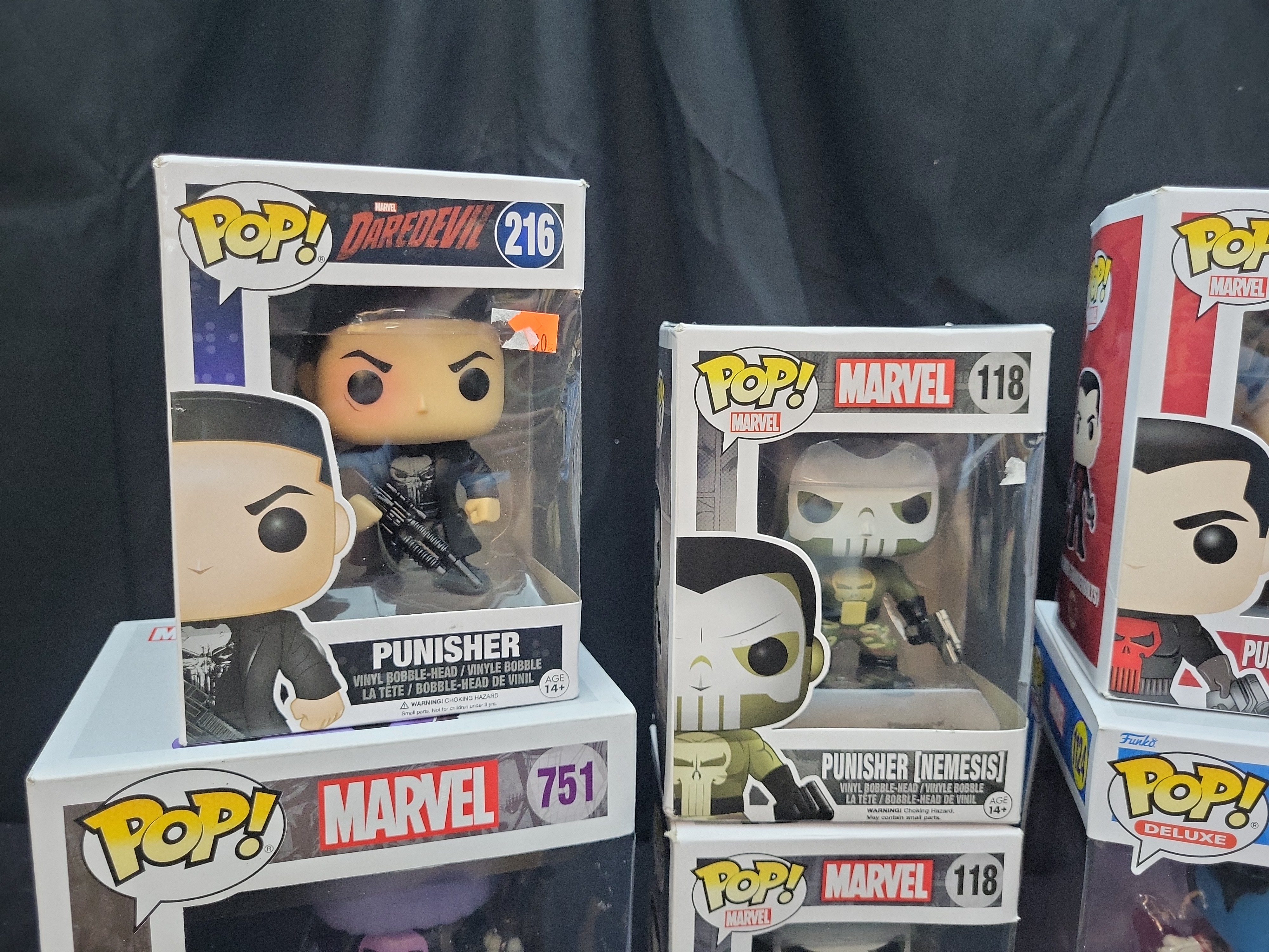 I03501 | A Collection of Six Funko Pop! Marvel Vinyl Bobble-Head Figures