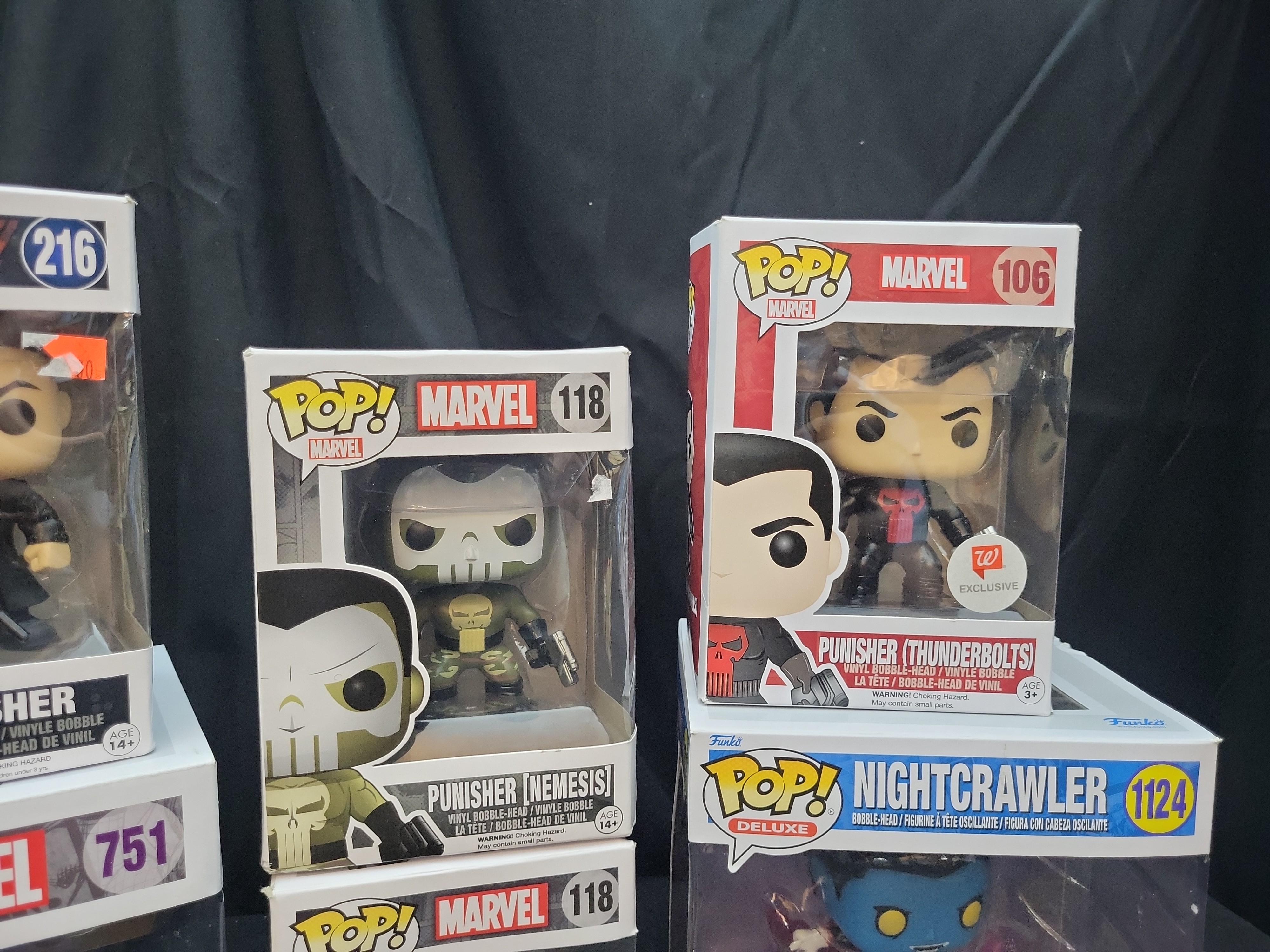 I03501 | A Collection of Six Funko Pop! Marvel Vinyl Bobble-Head Figures