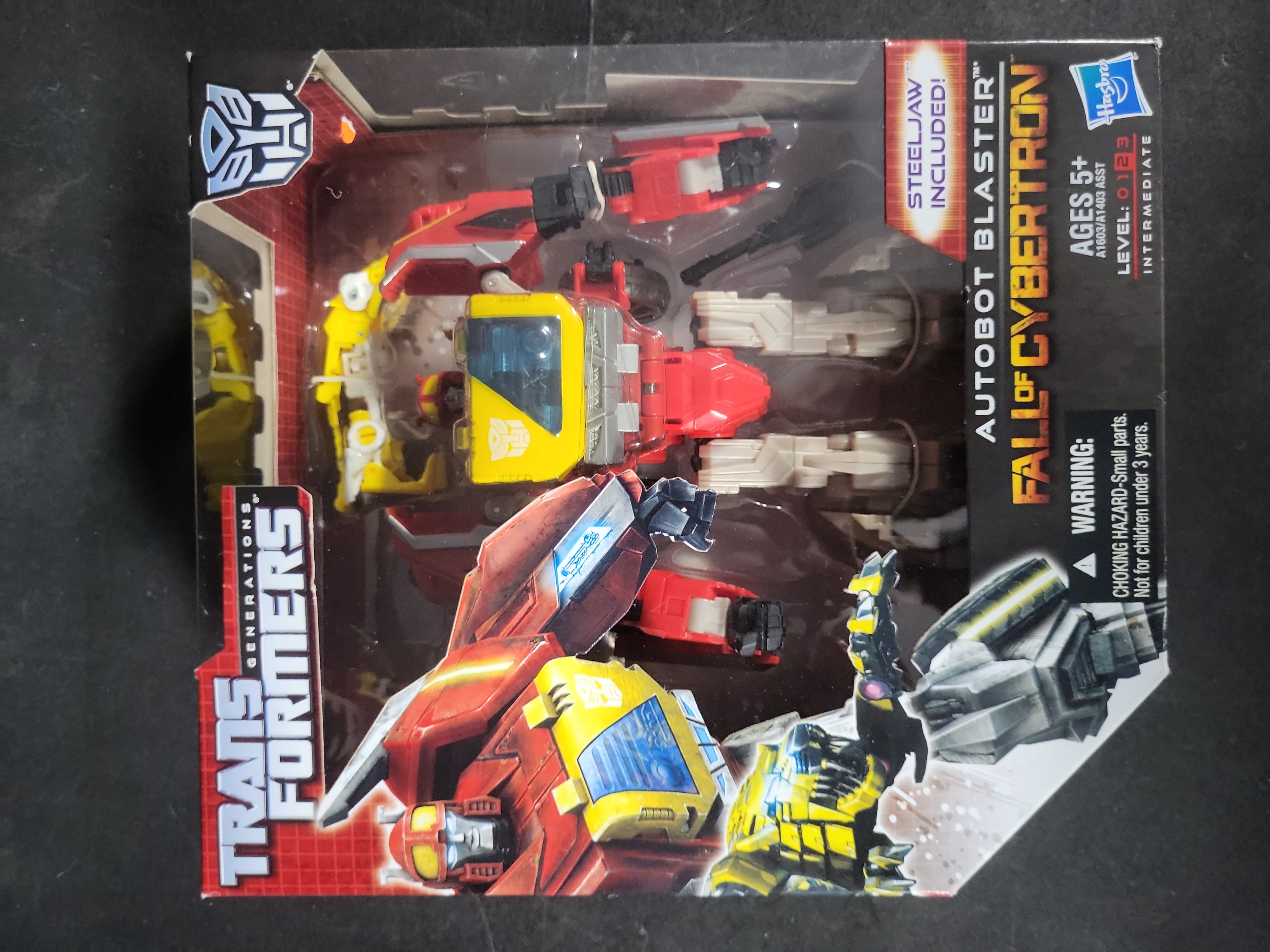 I03538 | Three Hasbro Transformers Generations Voyager Class Action Figures Including Autobot Blaster Sandstorm and Autobot Springer