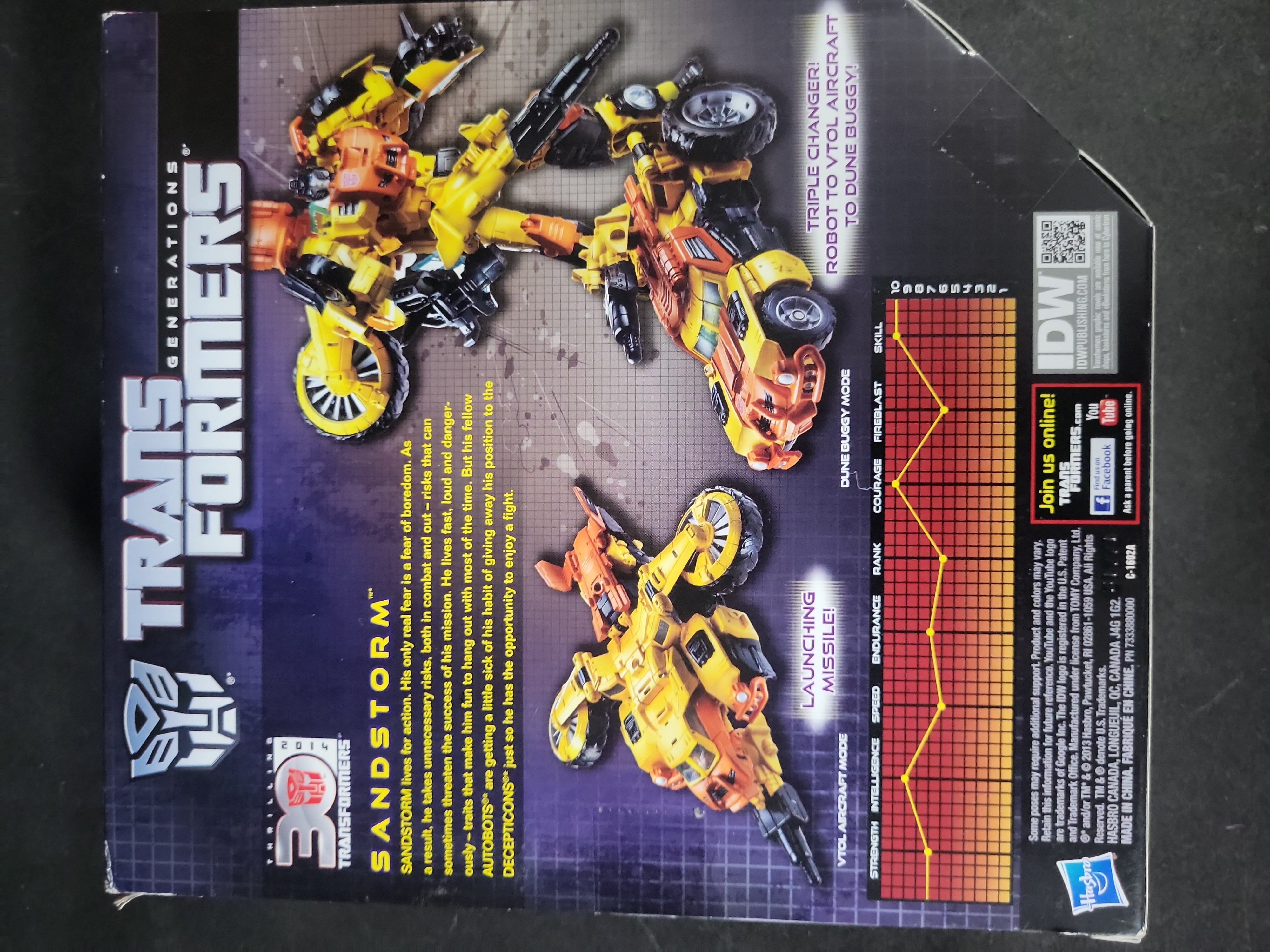 I03538 | Three Hasbro Transformers Generations Voyager Class Action Figures Including Autobot Blaster Sandstorm and Autobot Springer