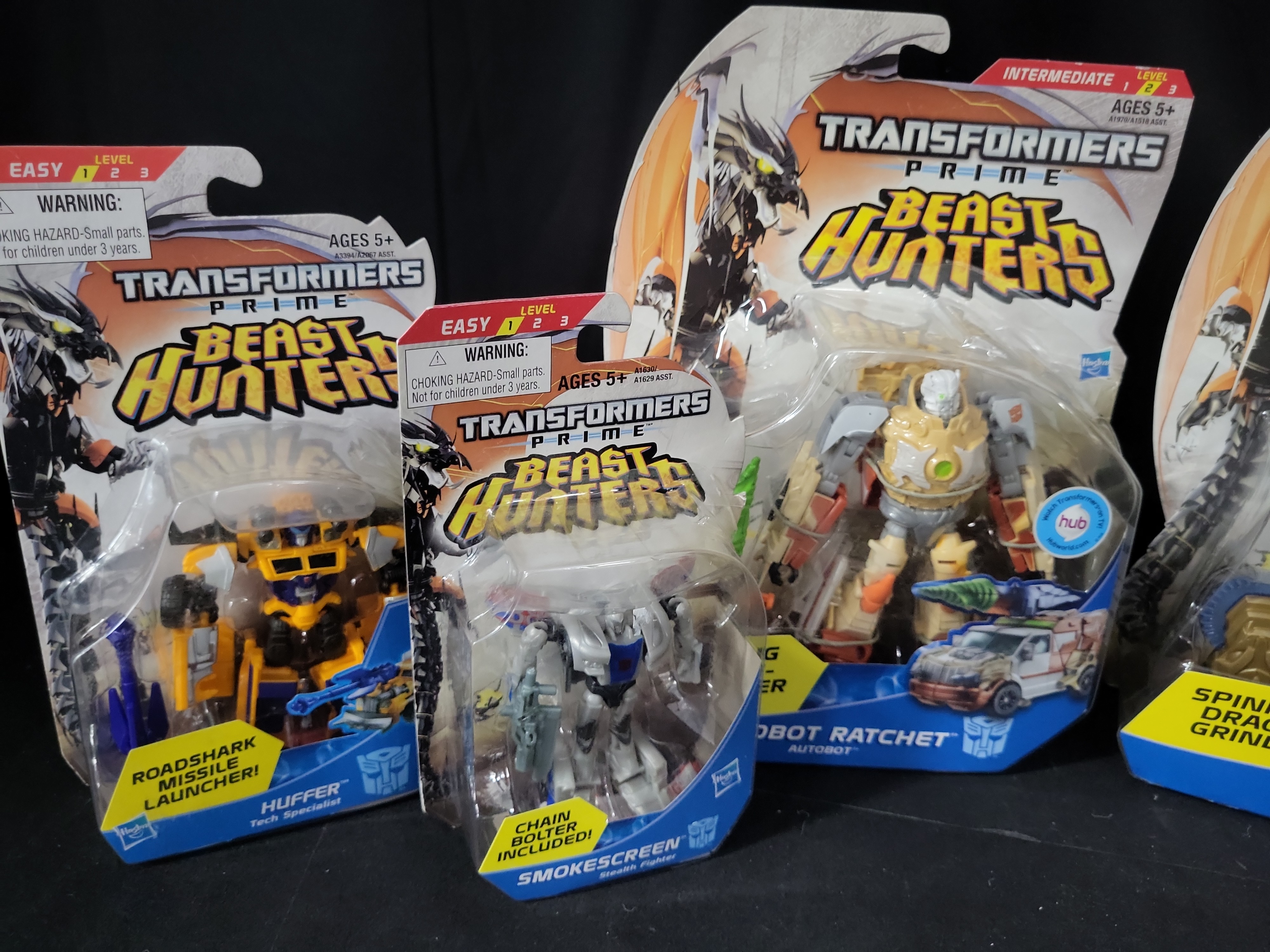 I03523 | A Lot of Six Transformers Prime Beast Hunters Action Figures by Hasbro