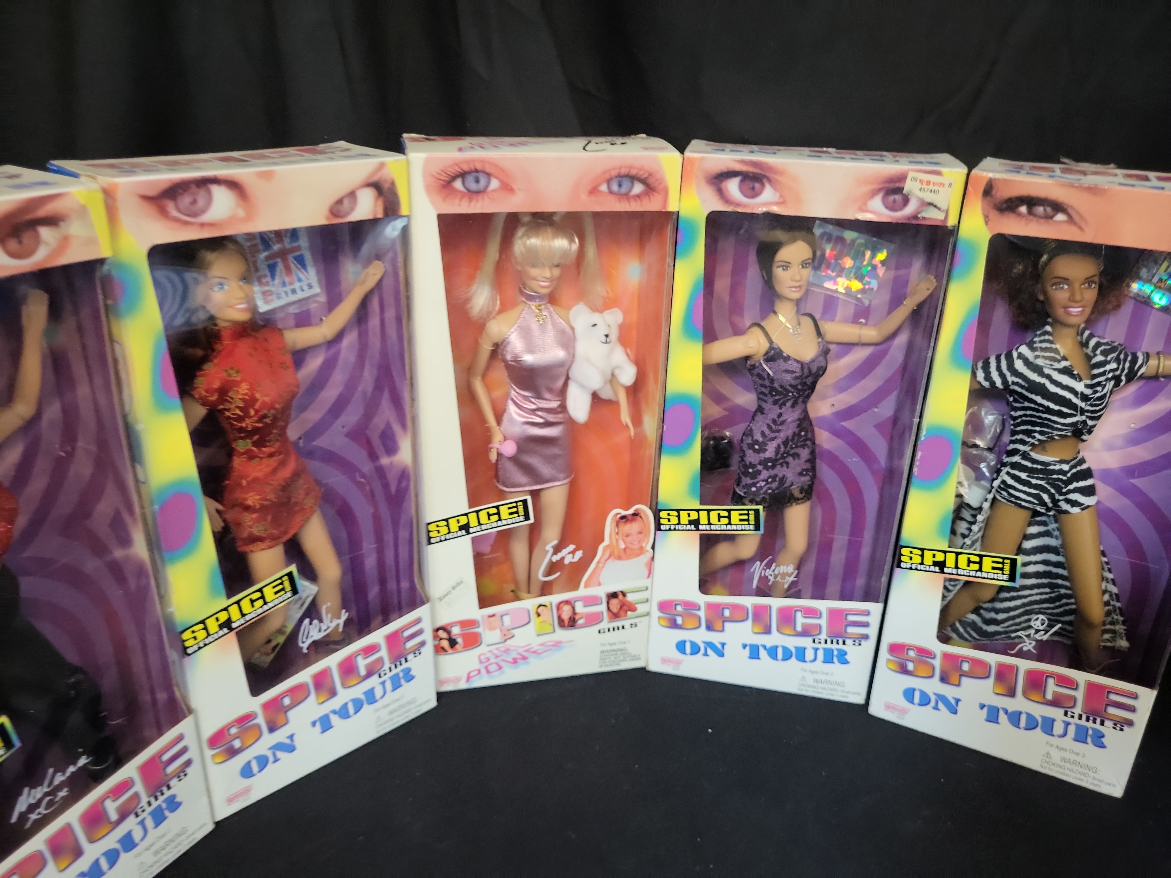 I03503 | A Set of Five Galoob Spice Girls Fashion Dolls in Original Packaging