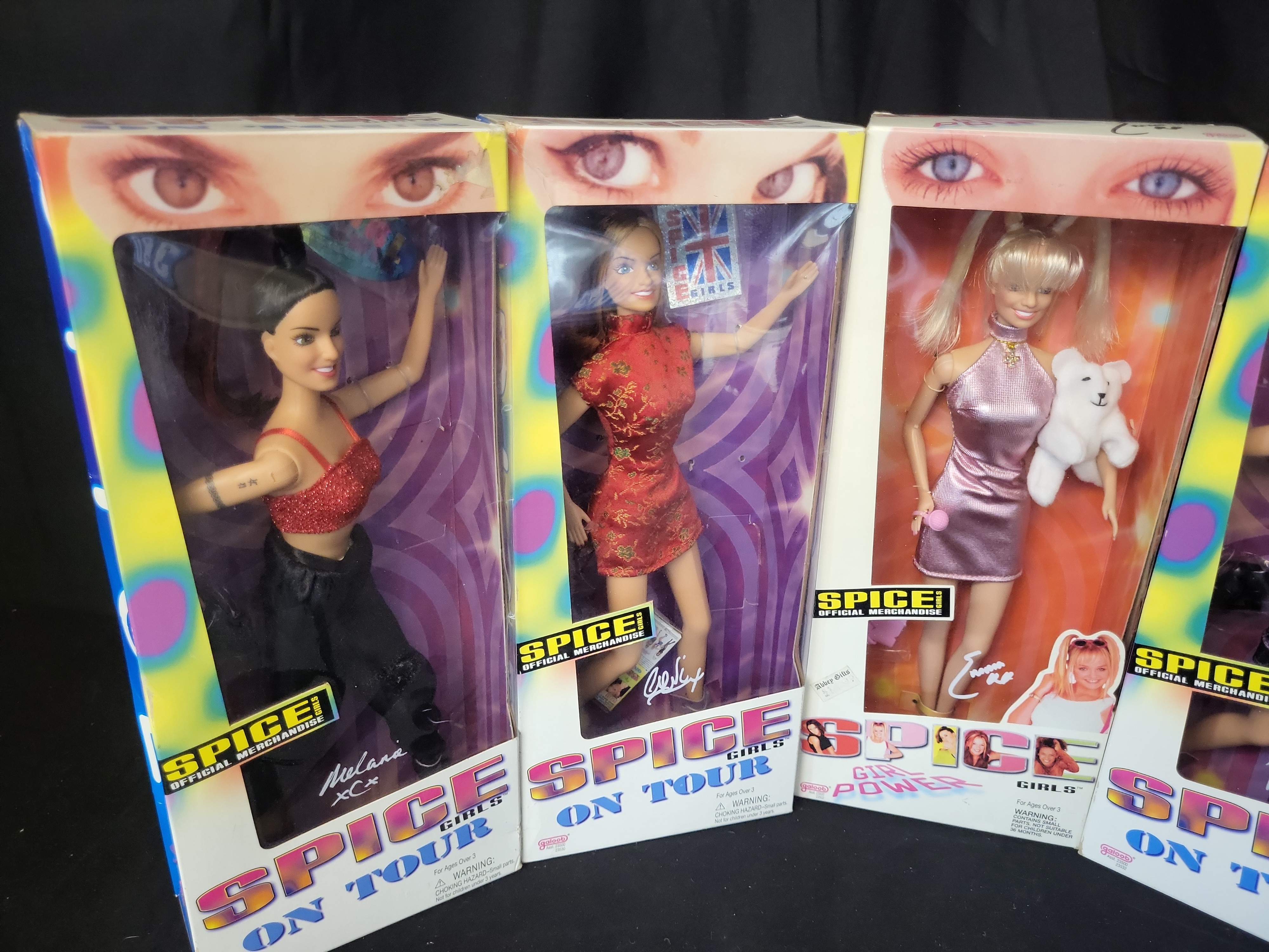 I03503 | A Set of Five Galoob Spice Girls Fashion Dolls in Original Packaging
