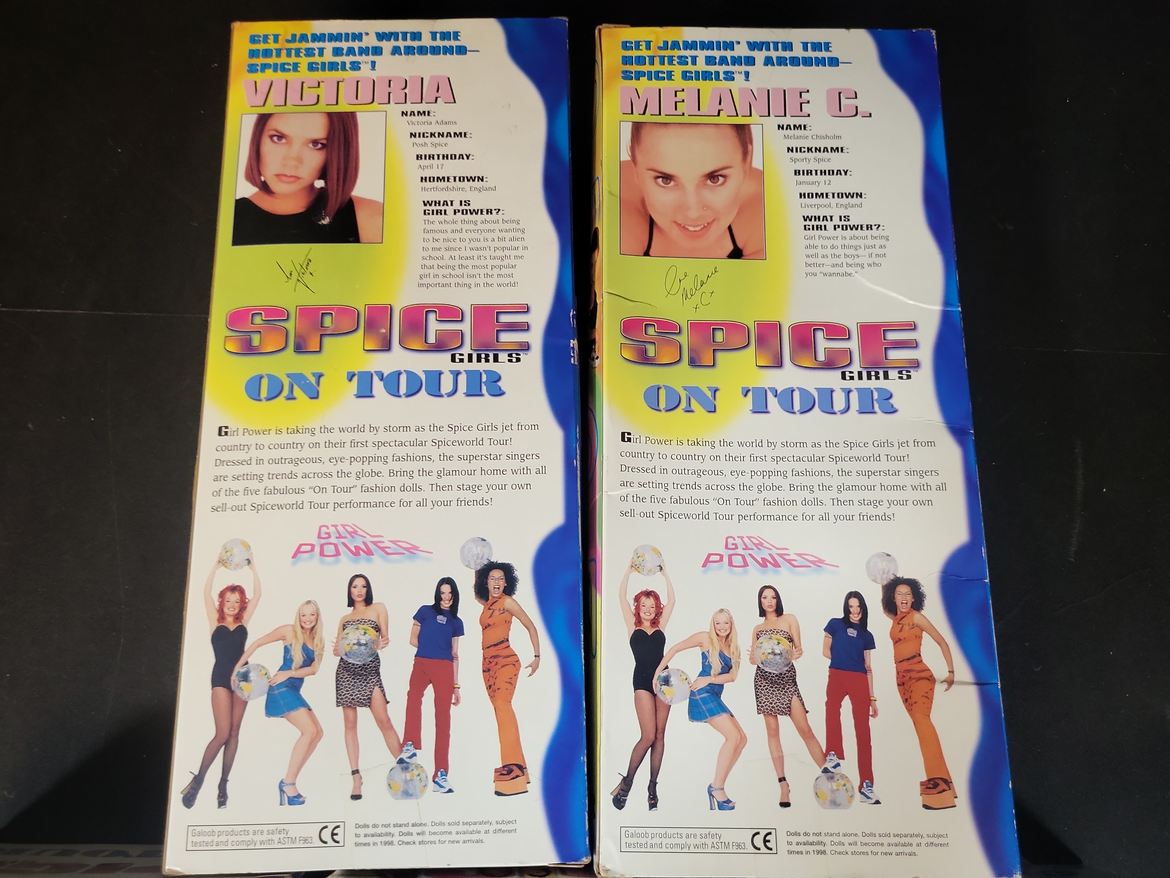 I03503 | A Set of Five Galoob Spice Girls Fashion Dolls in Original Packaging