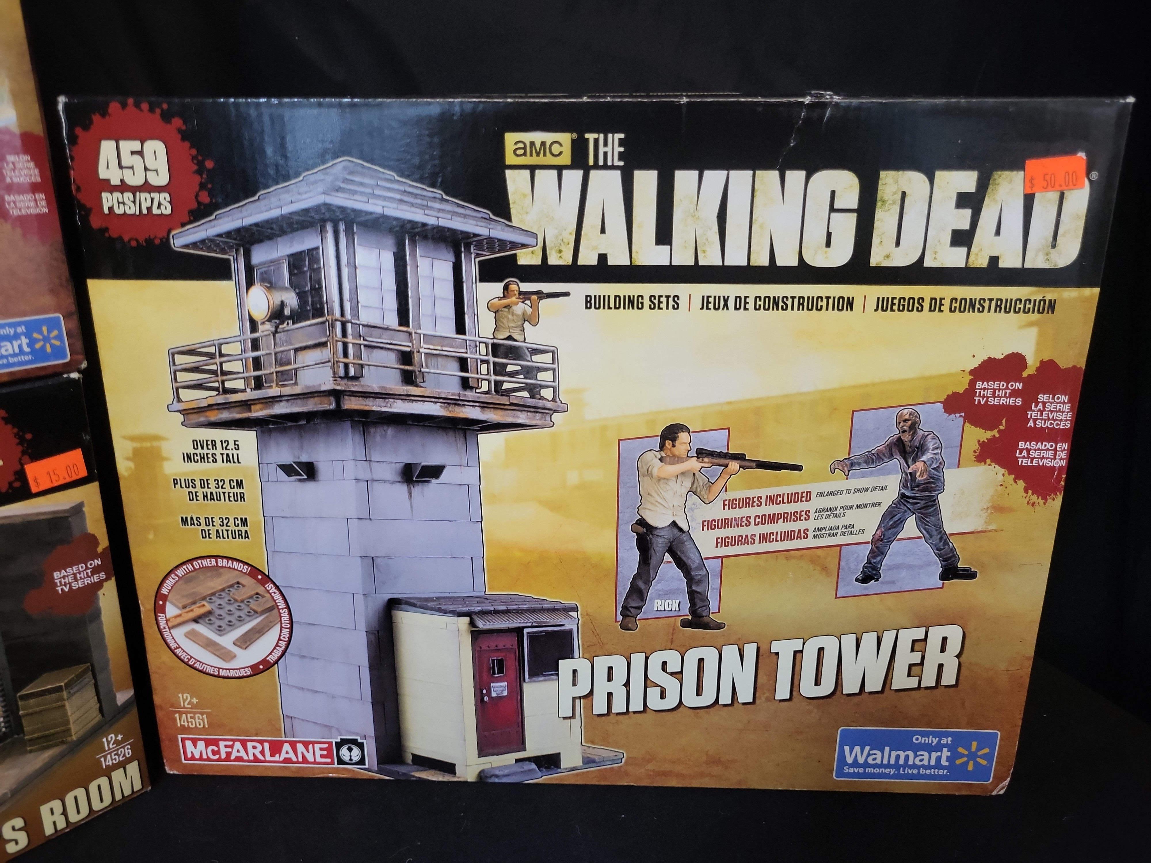 I03520 | Five McFarlane Toys The Walking Dead Building Sets including Prison Tower and Gate