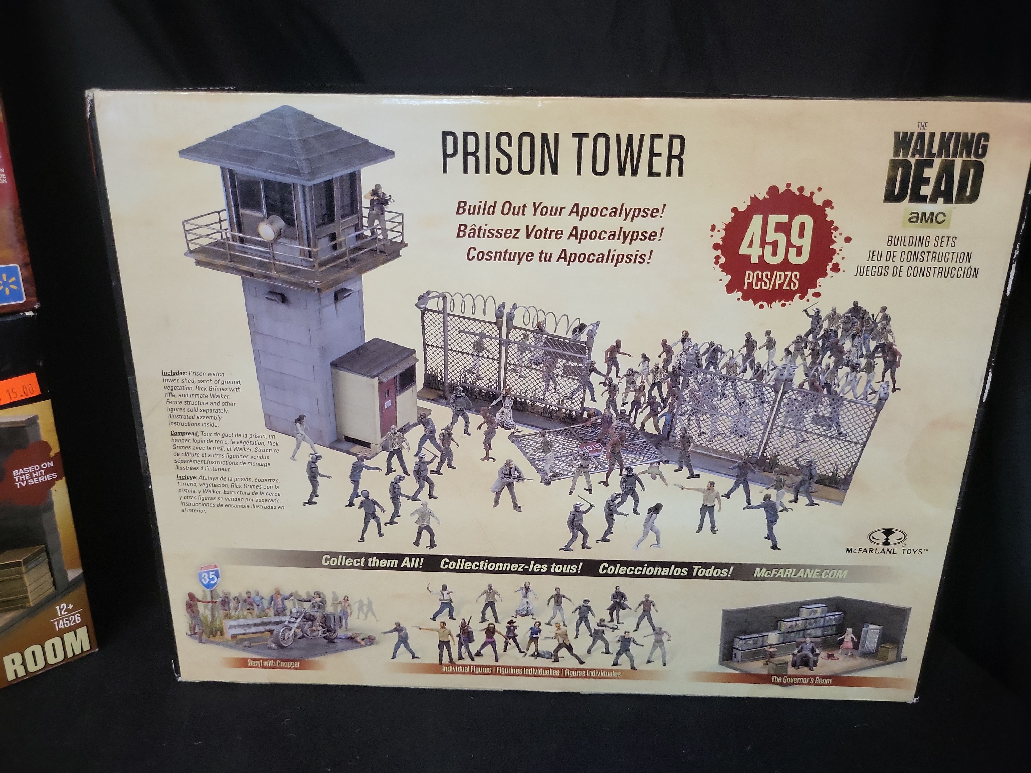 I03520 | Five McFarlane Toys The Walking Dead Building Sets including Prison Tower and Gate