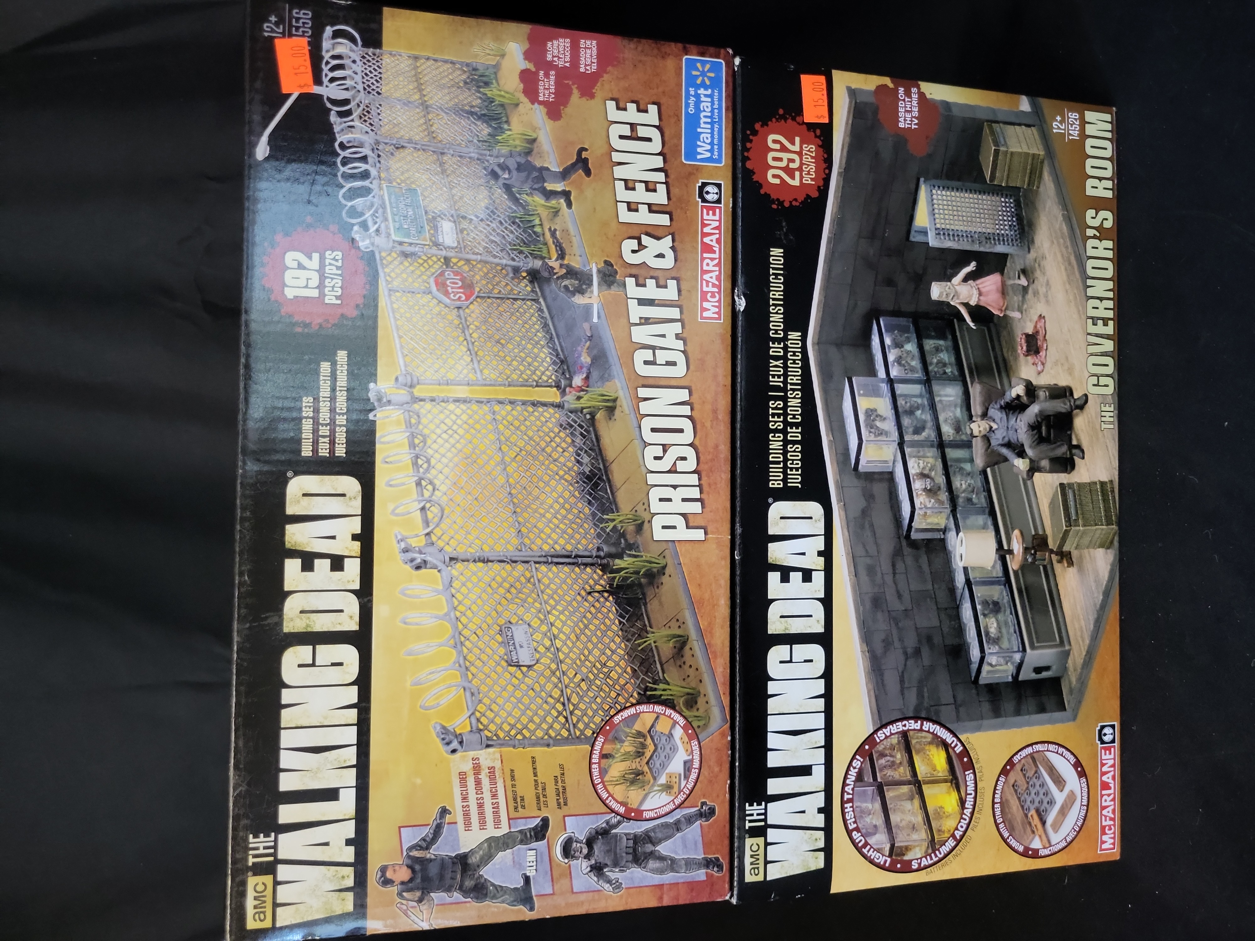 I03520 | Five McFarlane Toys The Walking Dead Building Sets including Prison Tower and Gate
