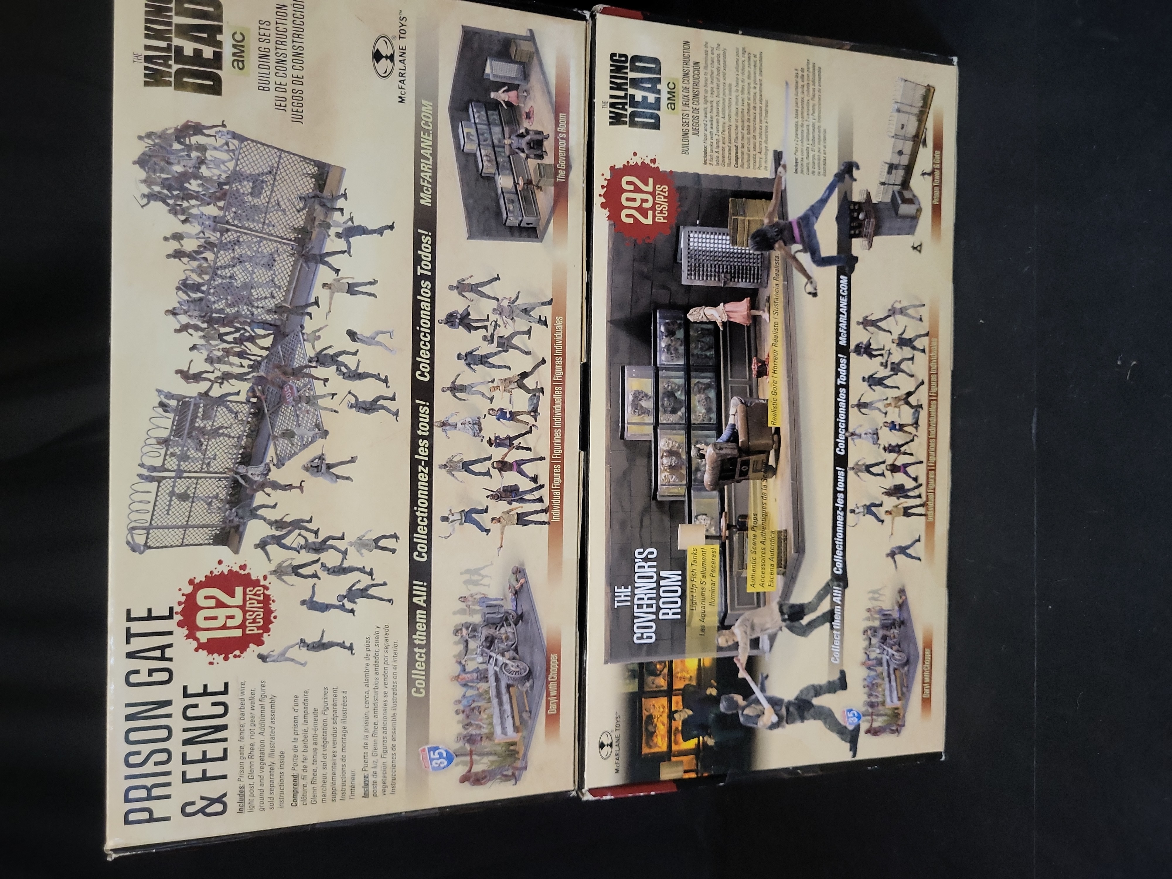 I03520 | Five McFarlane Toys The Walking Dead Building Sets including Prison Tower and Gate