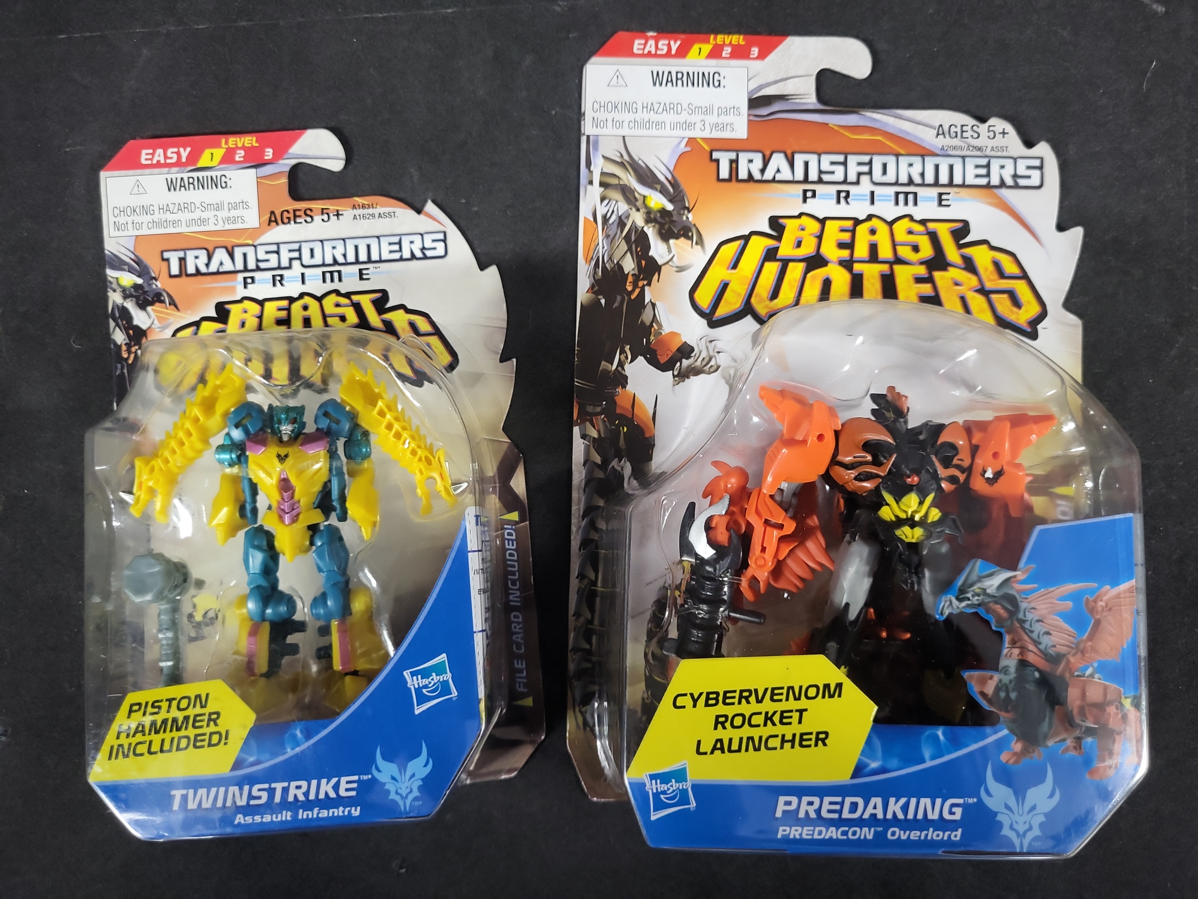 I03533 | Five Hasbro Transformers Prime Beast Hunters Predacon Action Figures
